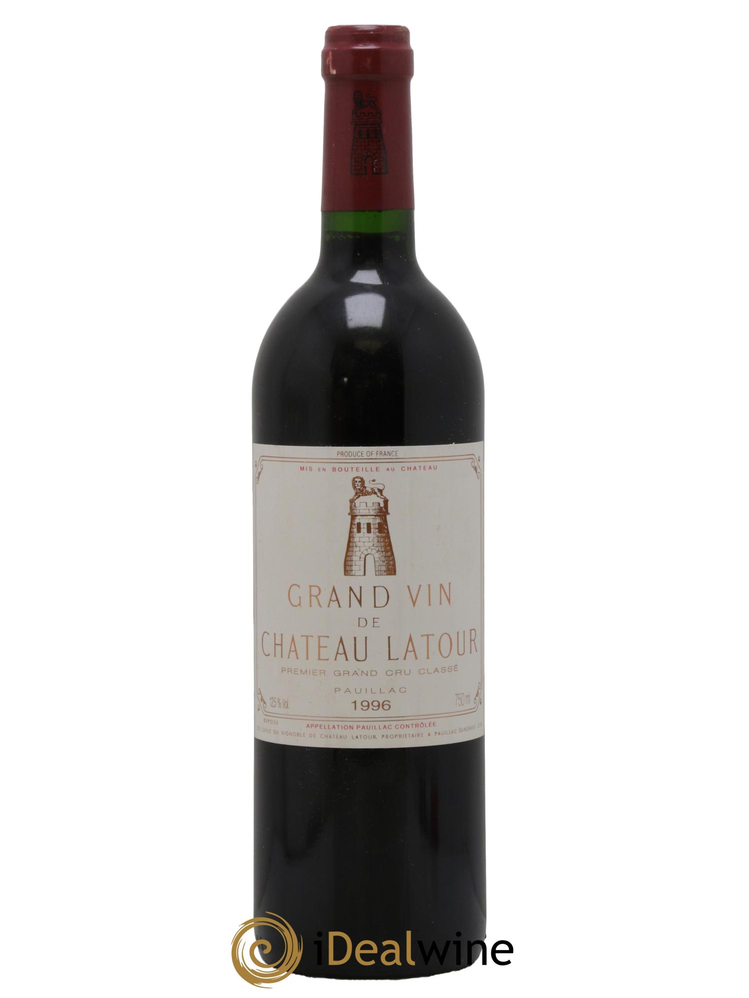 Château Latour 1er Grand Cru Classé 1996 - Lot de 1 bouteille - 0