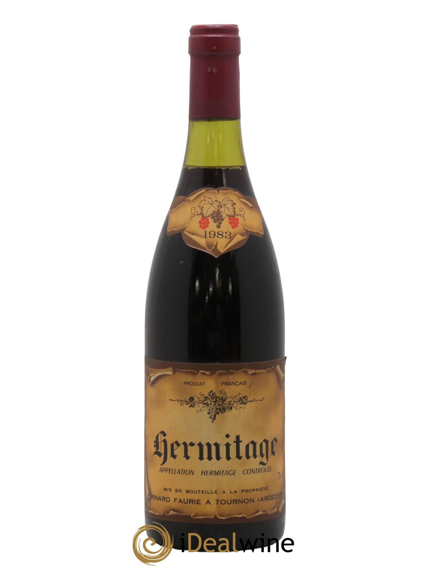 Hermitage Bernard Faurie 1983 - Lot de 1 bouteille - 0