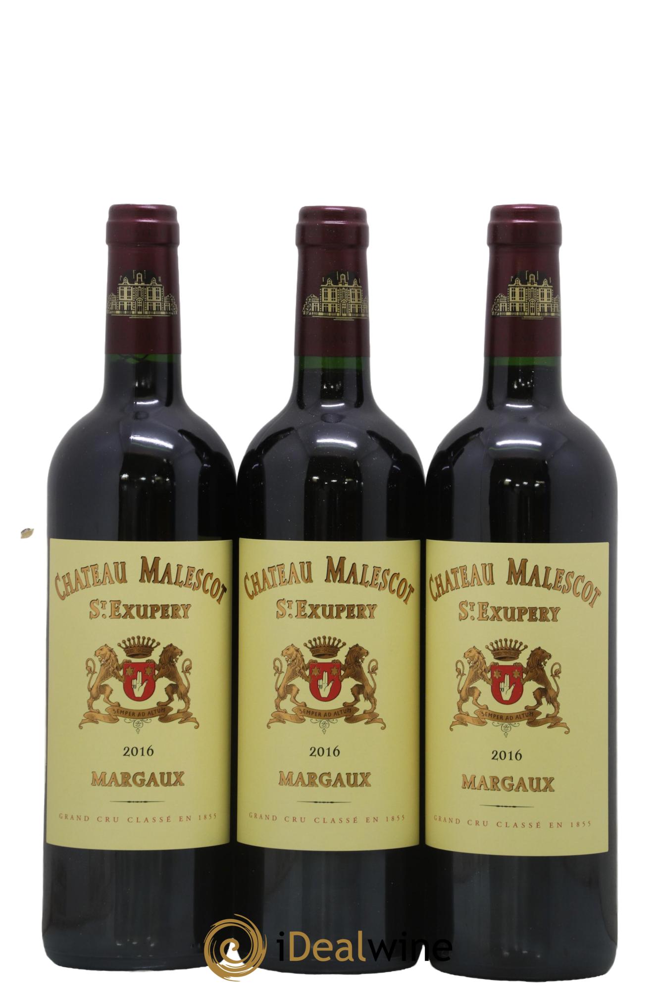 Château Malescot Saint-Exupéry 3ème Grand Cru Classé 2016 - Lotto di 3 bottiglie - 0
