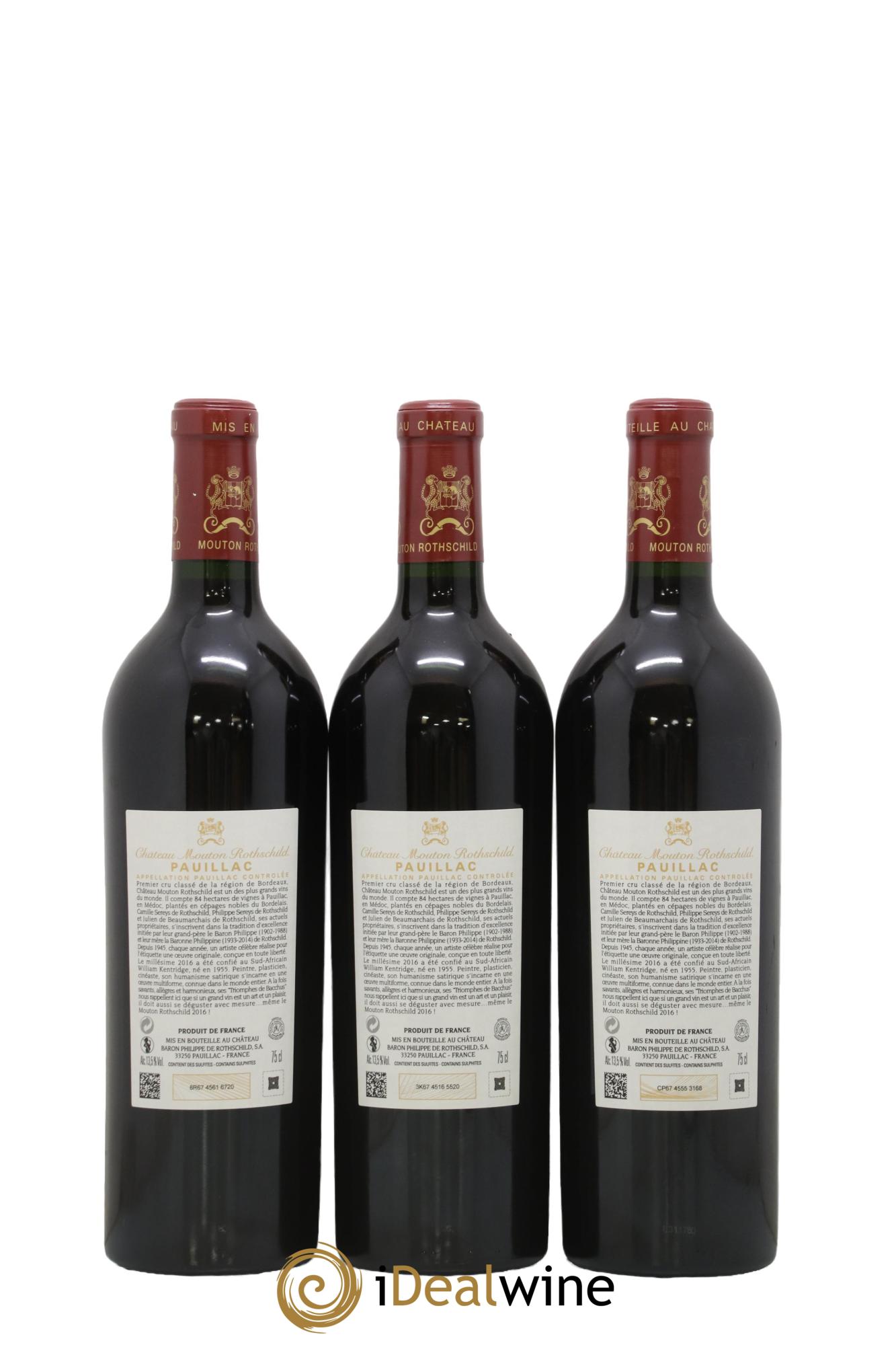 Château Mouton Rothschild 1er Grand Cru Classé 2016 - Lotto di 6 bottiglie - 5