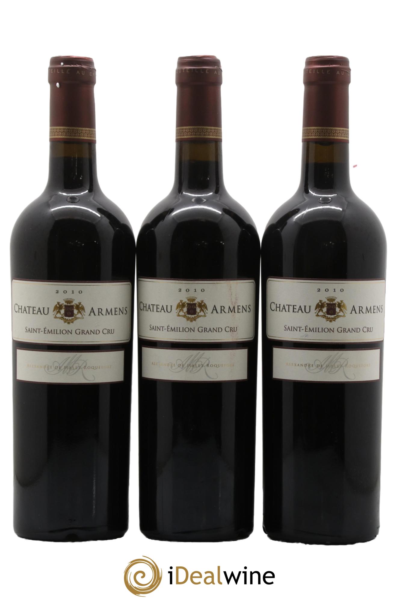 Château Armens Grand Cru 2010 - Posten von 3 Flaschen - 0