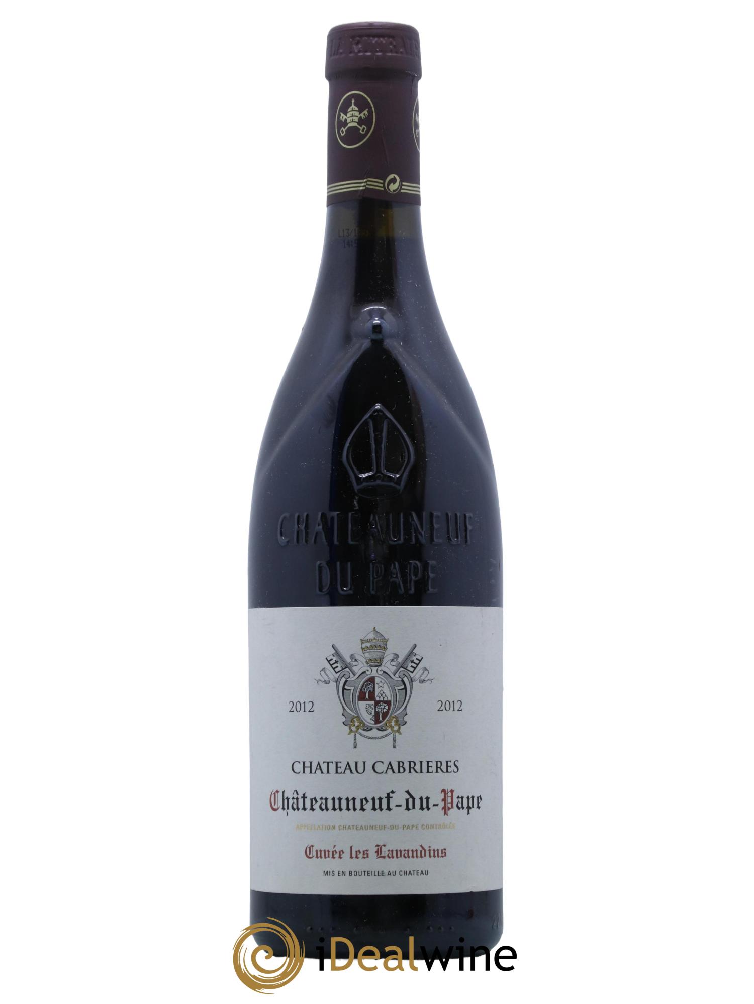 Châteauneuf-du-Pape cuvée les Lavandins Château Cabrières 2012 - Lot de 1 bouteille - 0