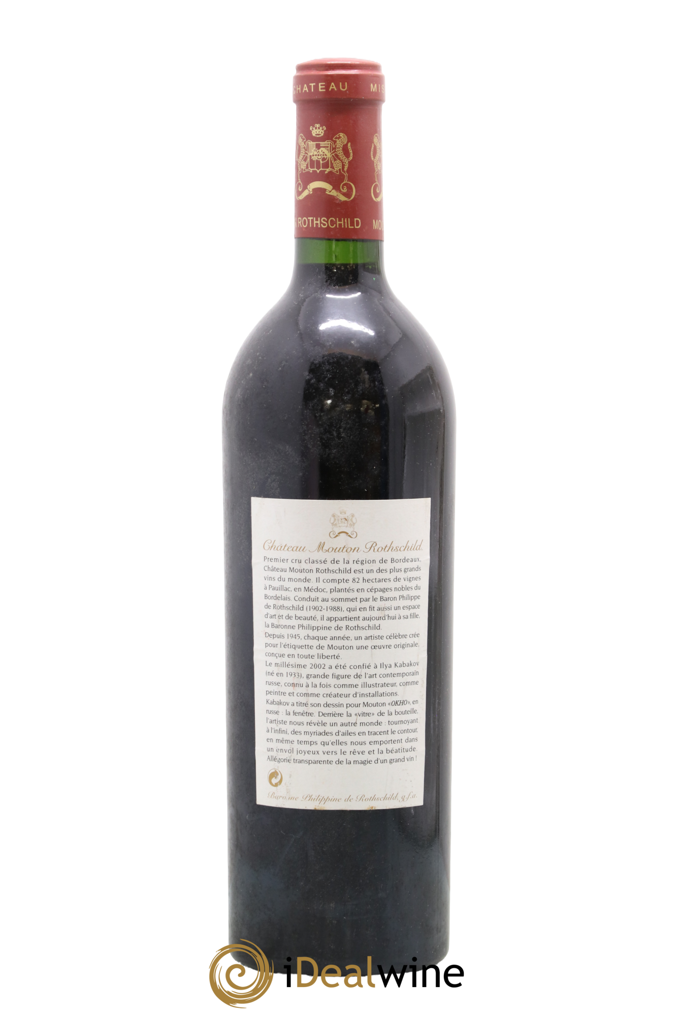 Château Mouton Rothschild 1er Grand Cru Classé 2002 - Lot of 1 bottle - 1
