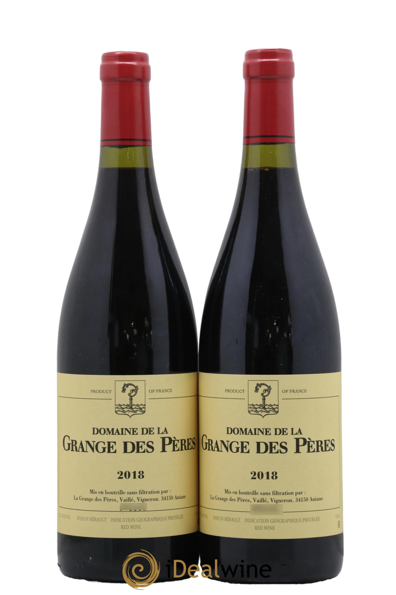 IGP Pays d'Hérault Grange des Pères Laurent Vaillé 2018 - Lot de 2 bouteilles - 0