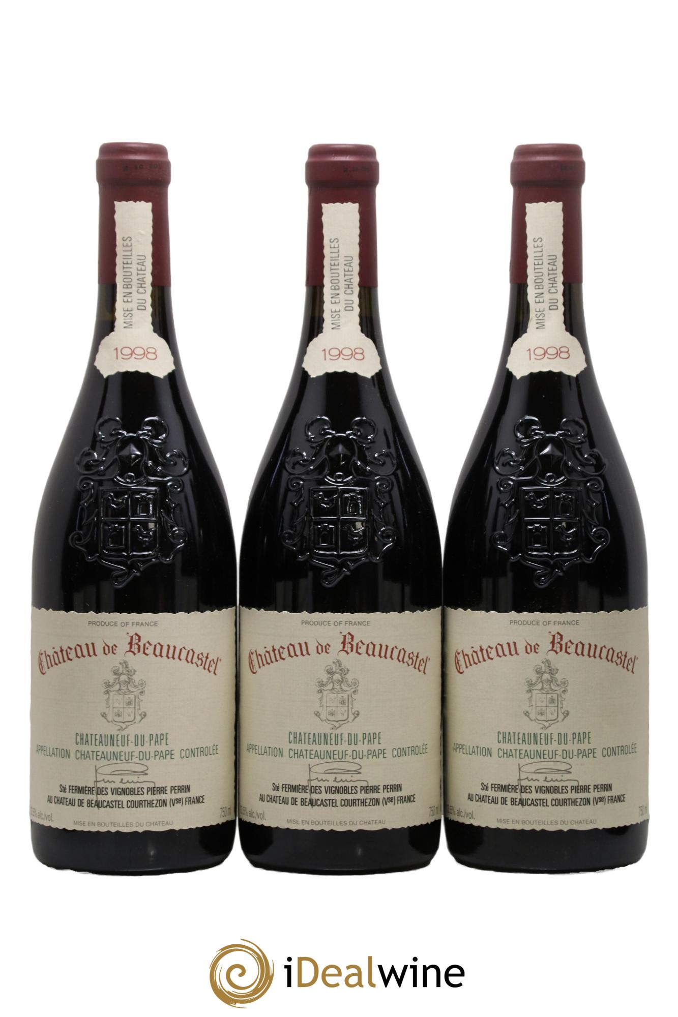 Châteauneuf-du-Pape Château de Beaucastel Famille Perrin 1998 - Lotto di 12 bottiglie - 2
