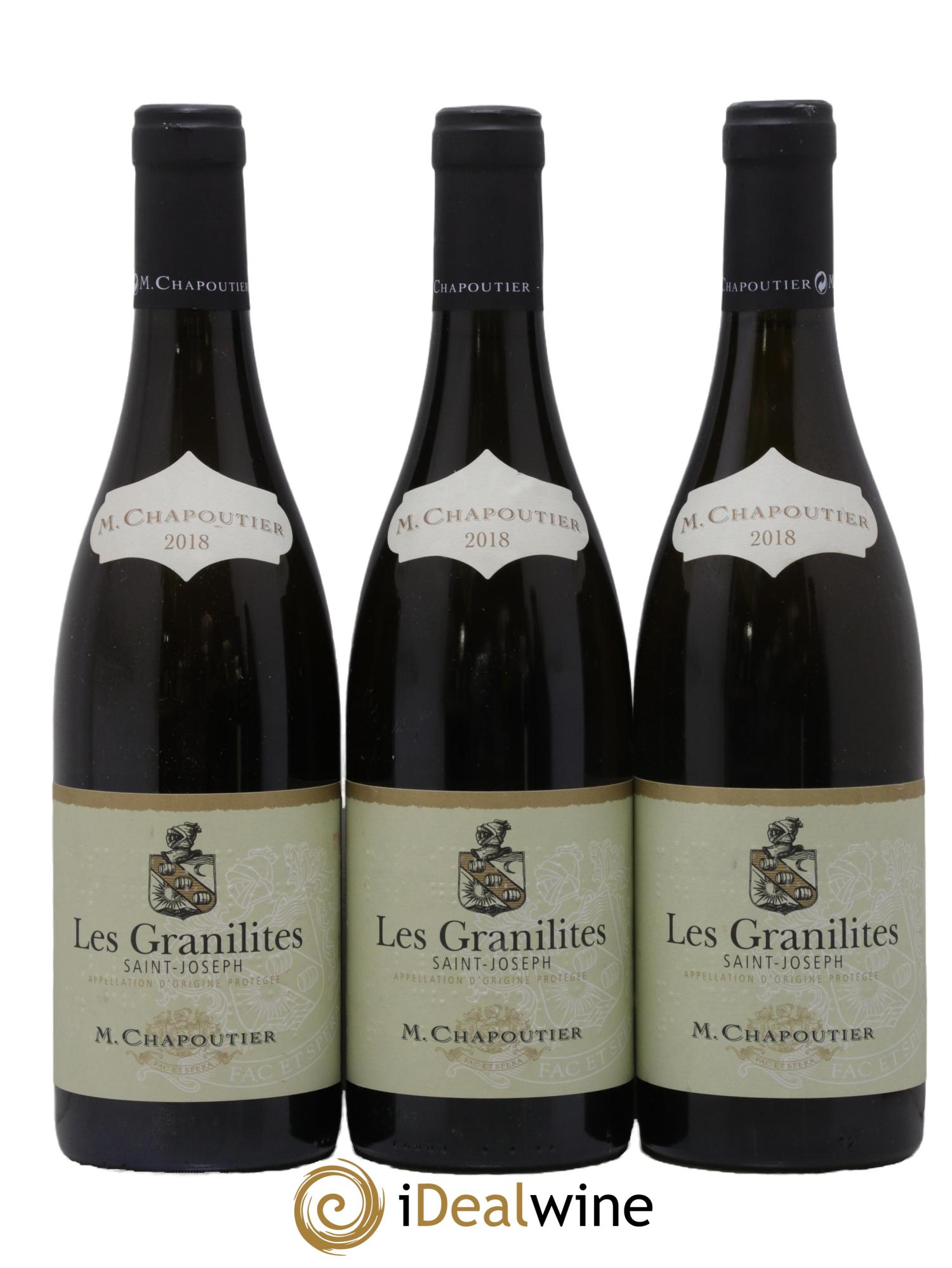 Saint-Joseph Les Granilites Chapoutier 2018 - Lot de 3 bouteilles - 0
