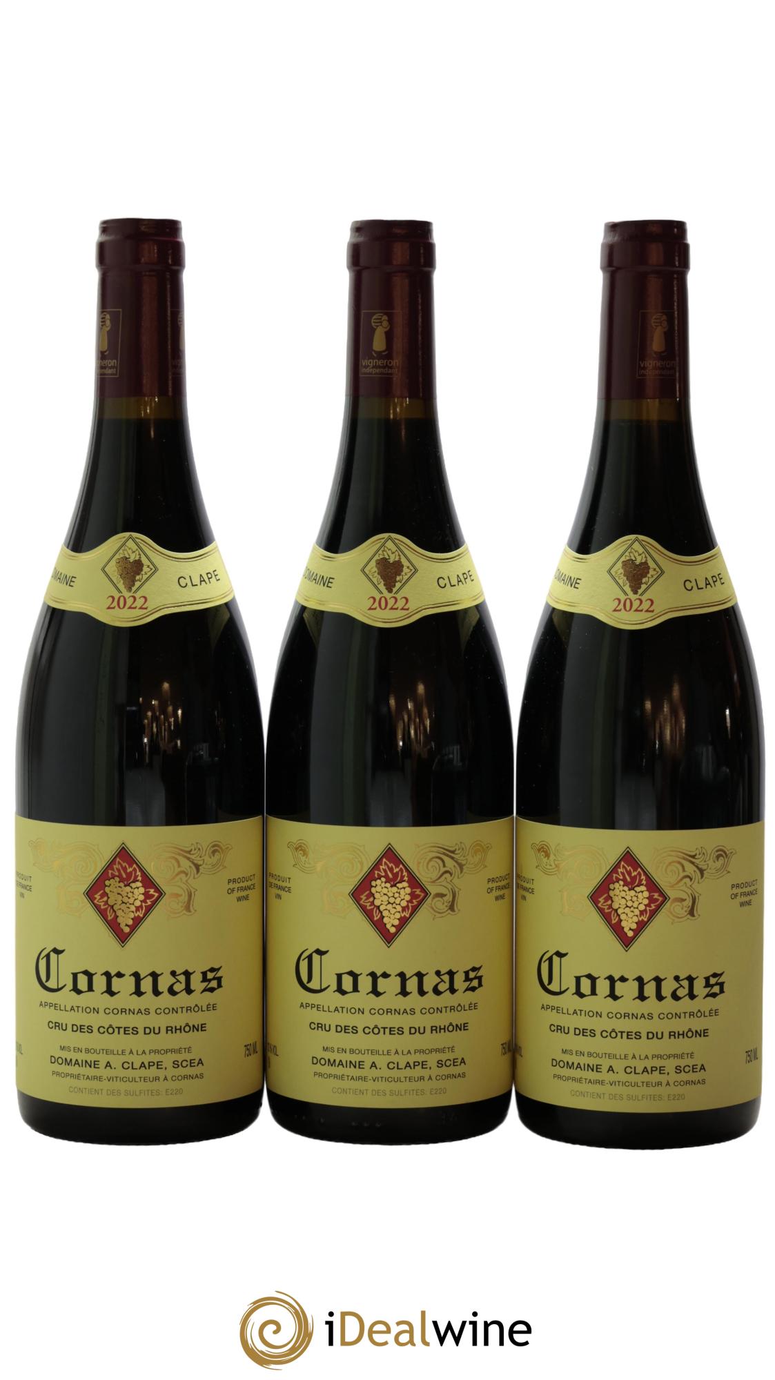 Cornas Auguste Clape 2022 - Lot de 3 bouteilles - 0