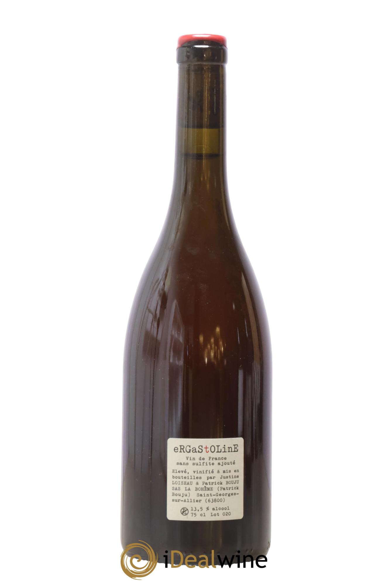 Vin de France Ergastoline Patrick Bouju - La Bohème 2020 - Lot of 1 bottle - 1