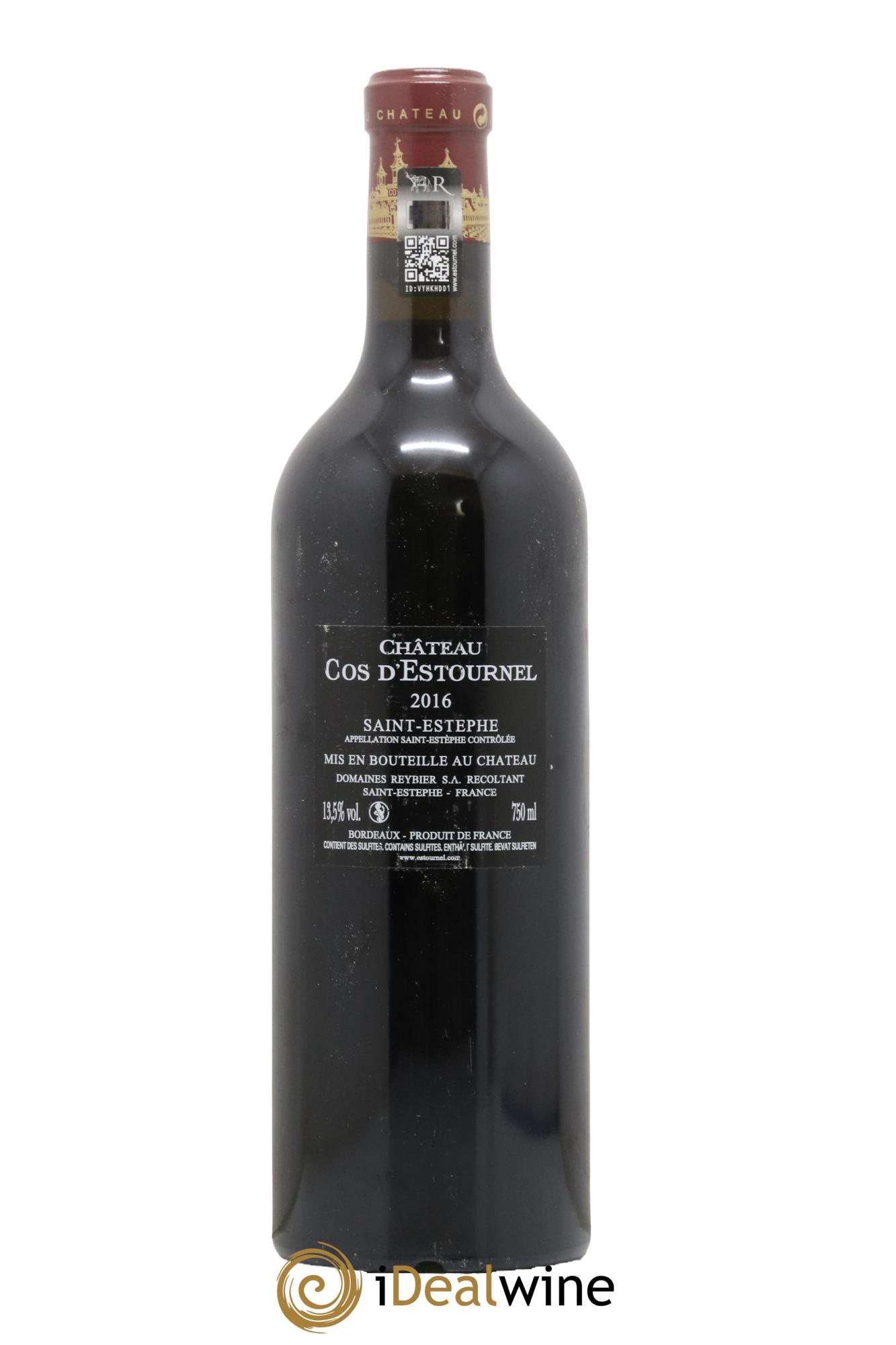 Cos d'Estournel 2ème Grand Cru Classé 2016 - Lot de 1 bouteille - 1