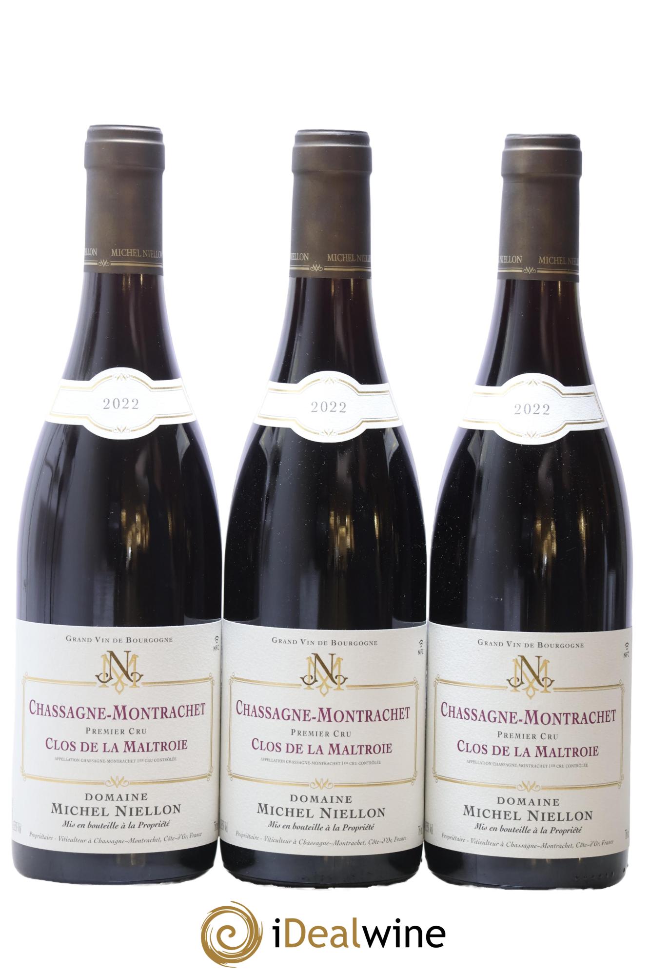 Chassagne-Montrachet 1er Cru Clos de la Maltroie Michel Niellon (Domaine) 2022 - Lot de 3 bouteilles - 0