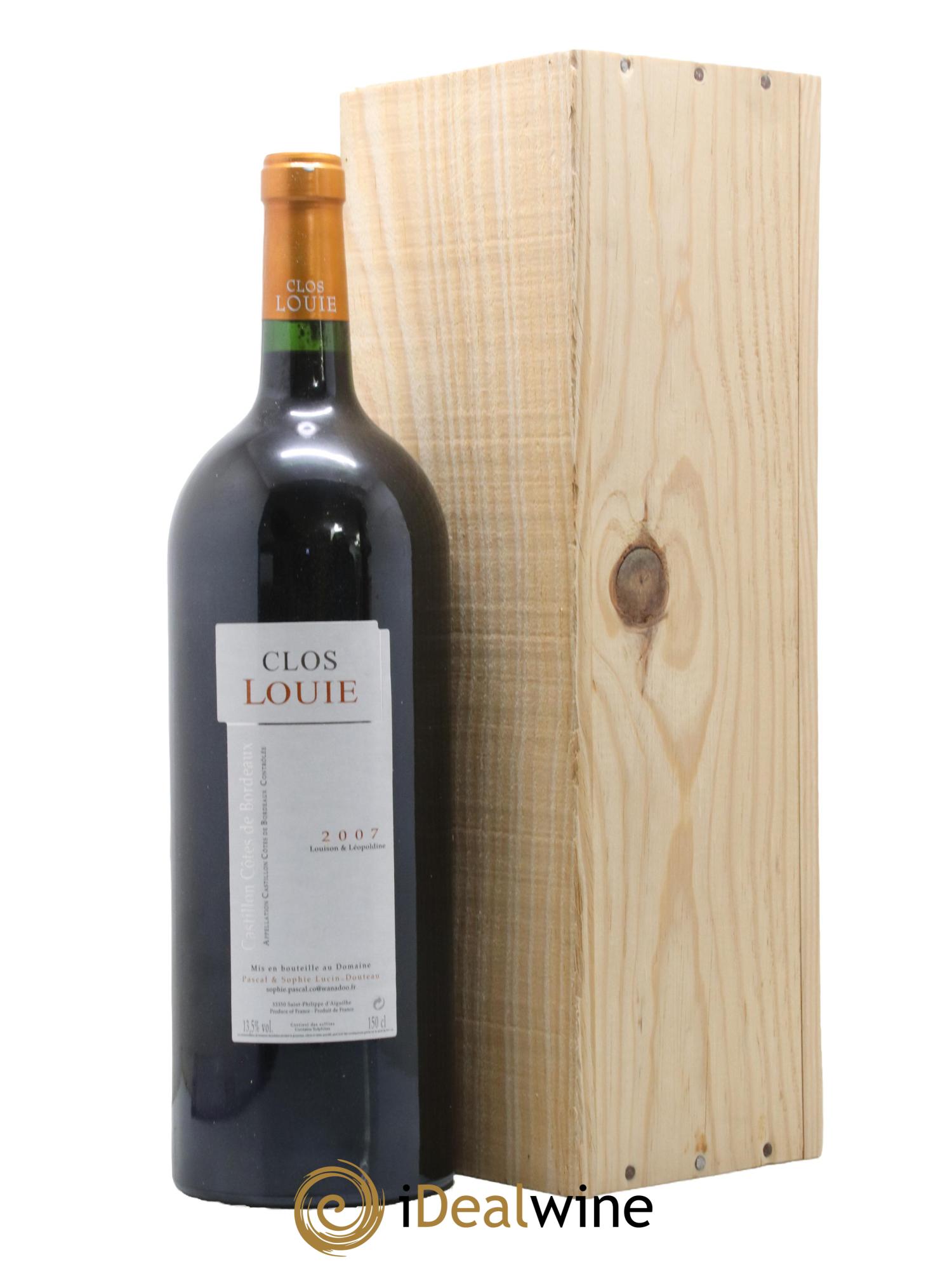 Castillon-Côtes-de-Bordeaux (Côtes-de-Castillon) Clos Louie 2007 - Lot de 1 magnum - 0