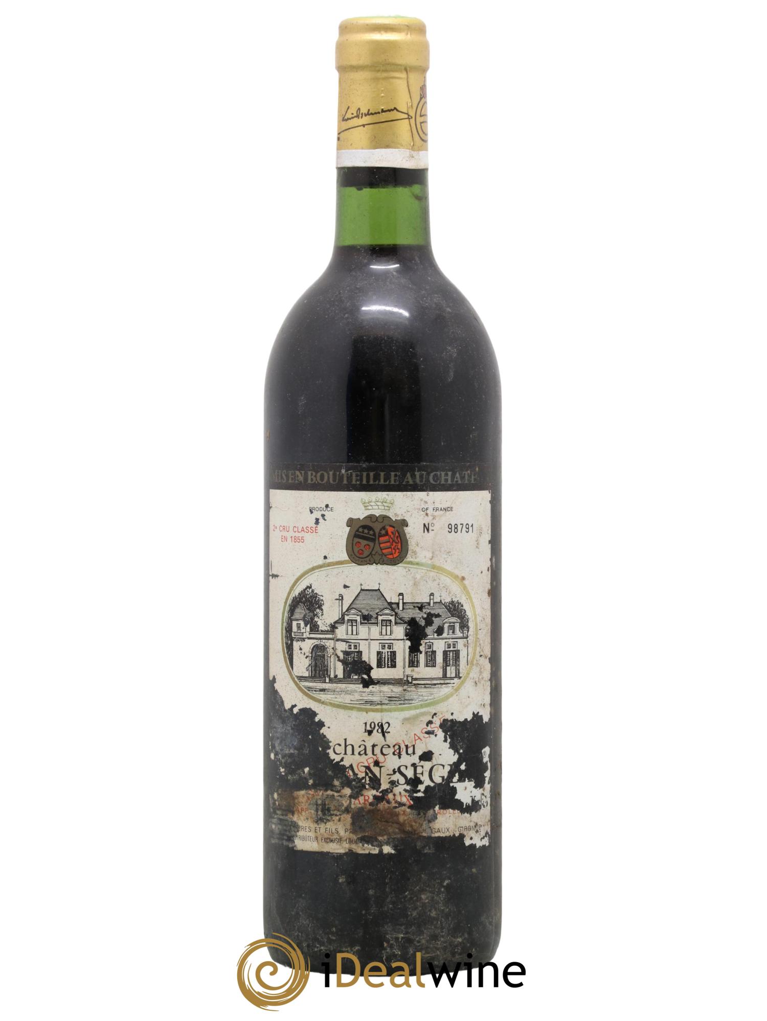 Château Rauzan Ségla Grand Cru Classé 1982 - Lot de 1 bouteille - 0