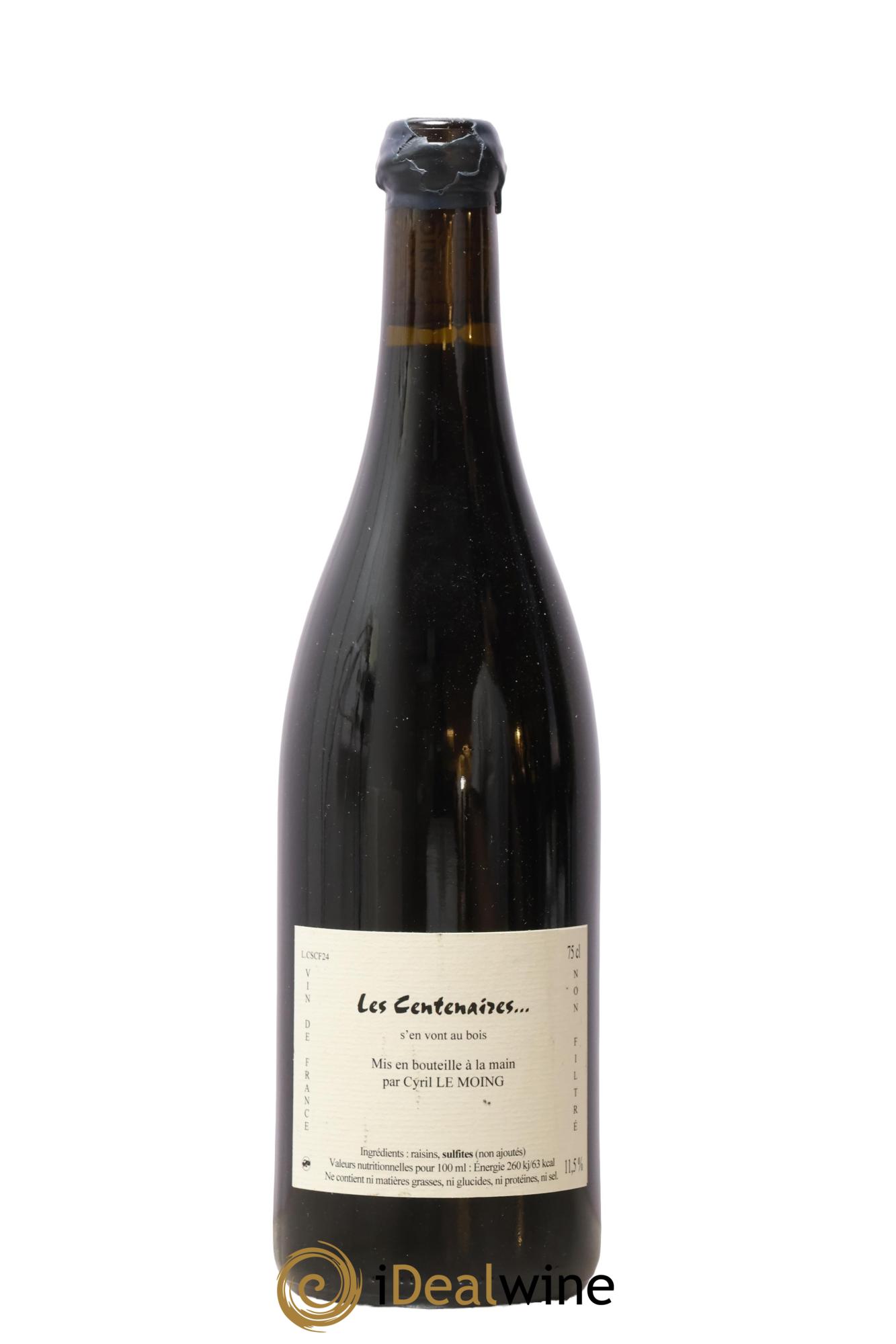 Vin de France Les Centenaires s’en vont au Bois Cyril Le Moing 2024 - Lot de 1 bouteille - 0
