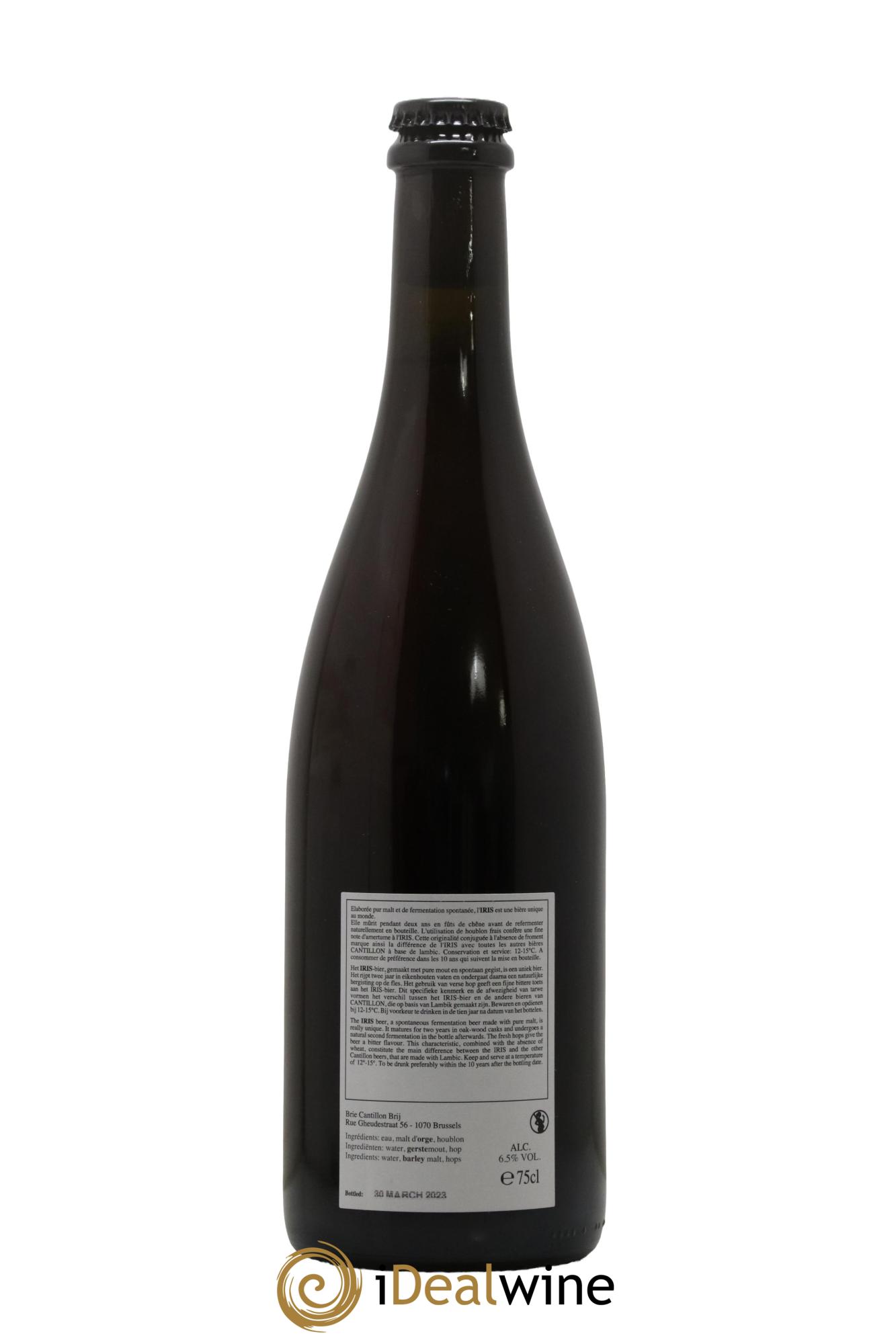 Bière cuvée Iris Gueuze Cantillon - Lot de 1 bouteille - 1