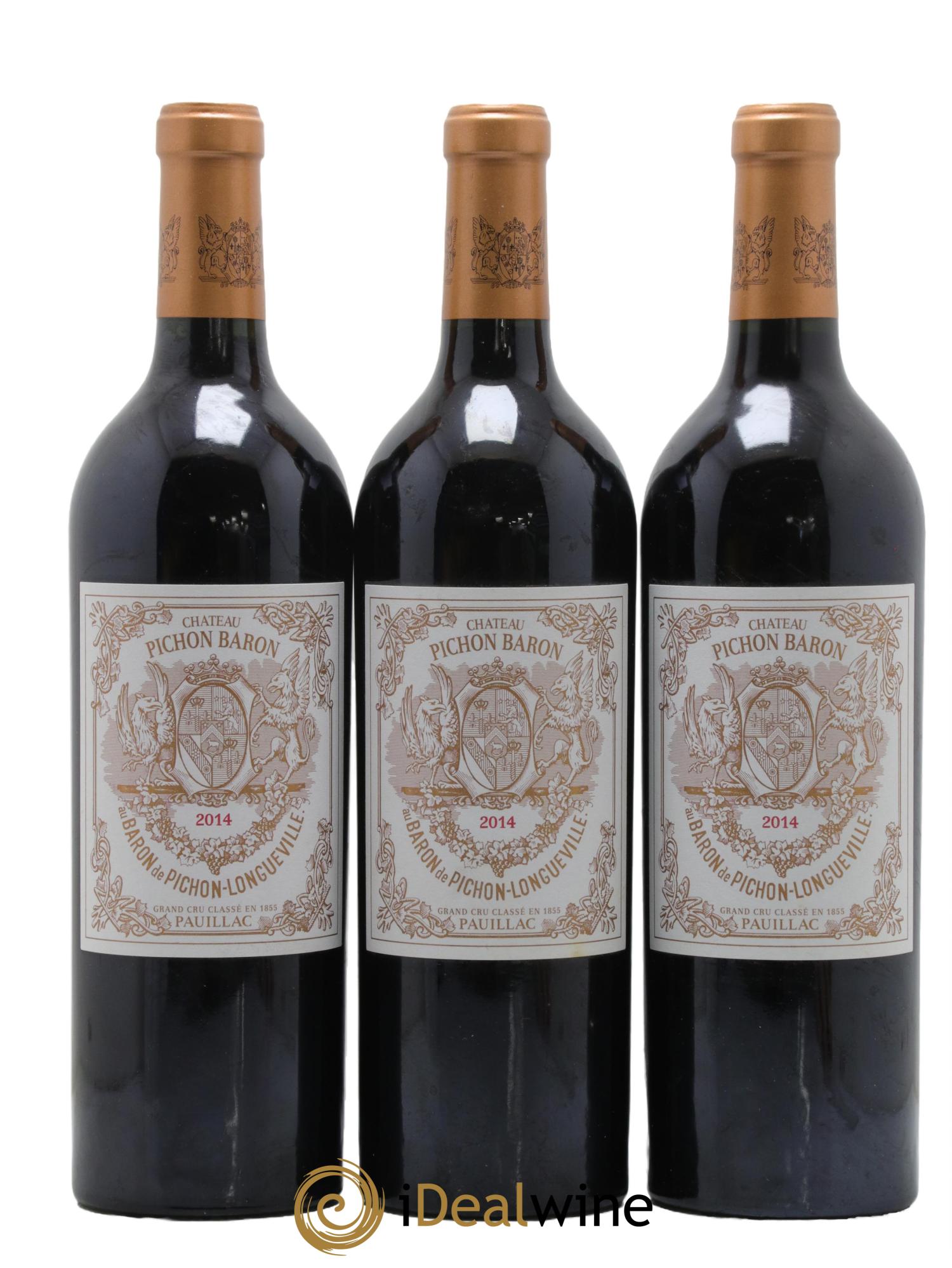 Pichon Longueville Baron 2ème Grand Cru Classé 2014 - Lot de 3 bouteilles - 0