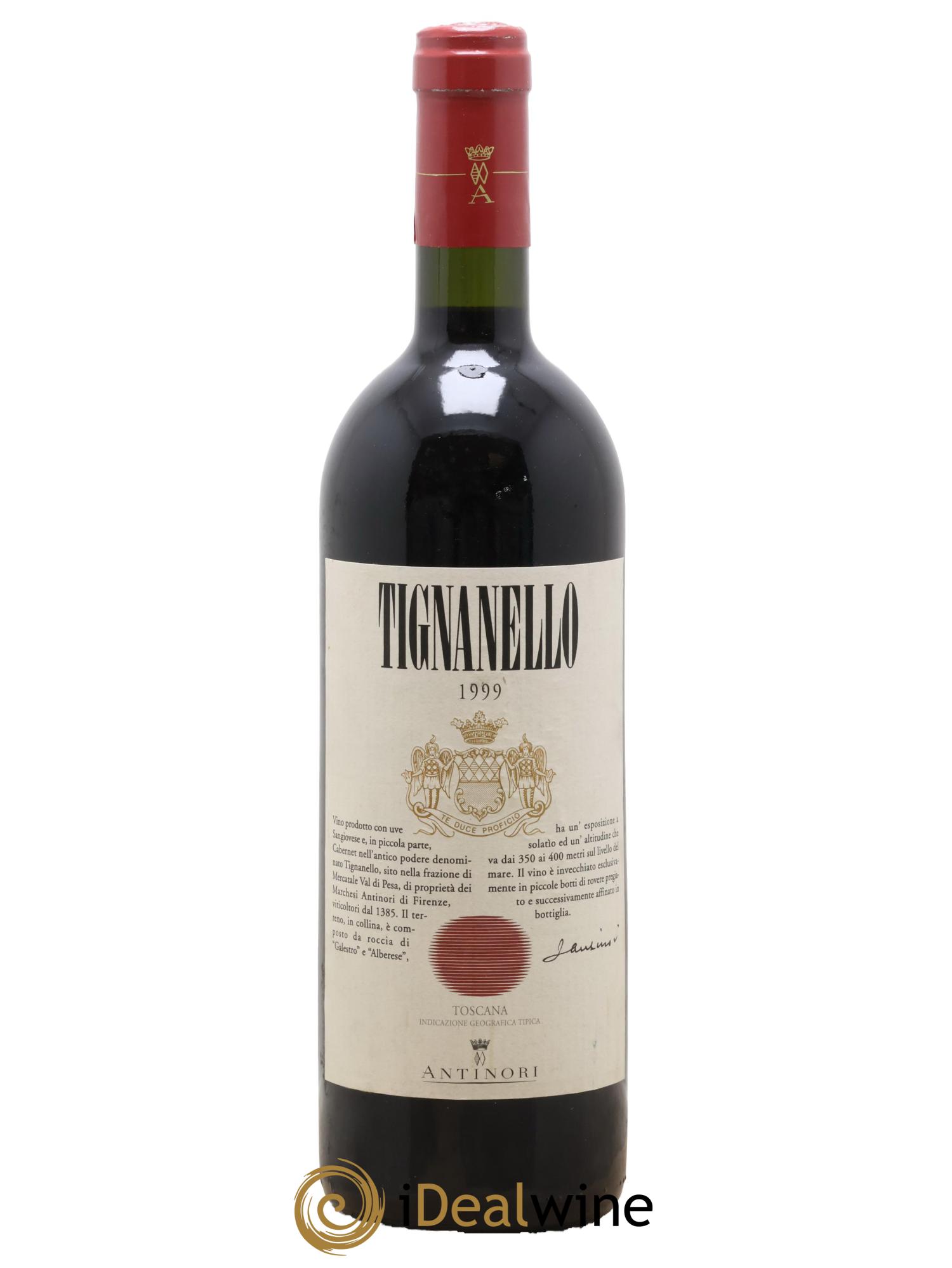 Toscana IGT Tignanello Tenuta Tignanello - Marchesi Antinori 1999 - Lotto di 1 bottiglia - 0