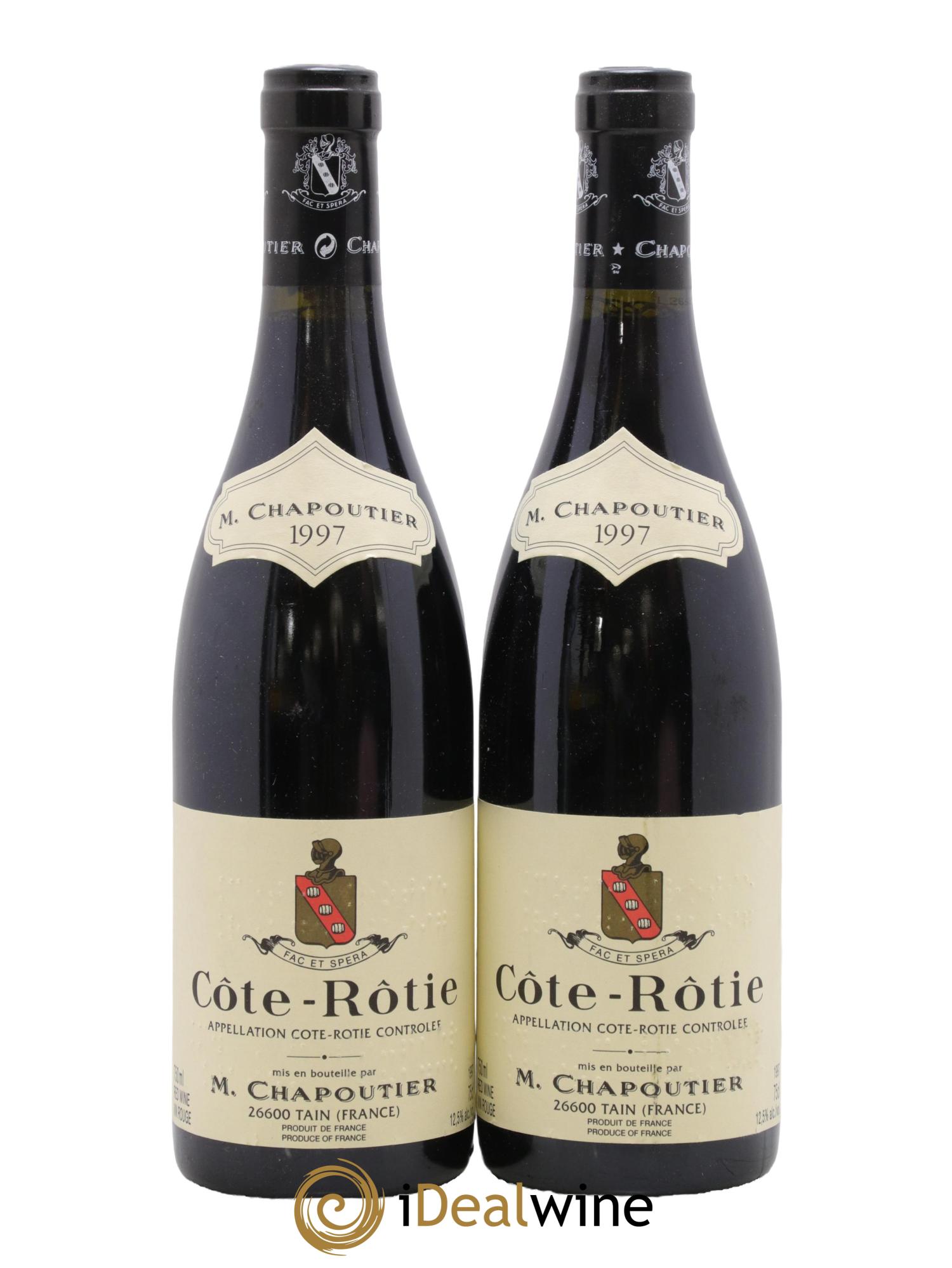Côte-Rôtie Chapoutier 1997 - Lot de 2 bouteilles - 0