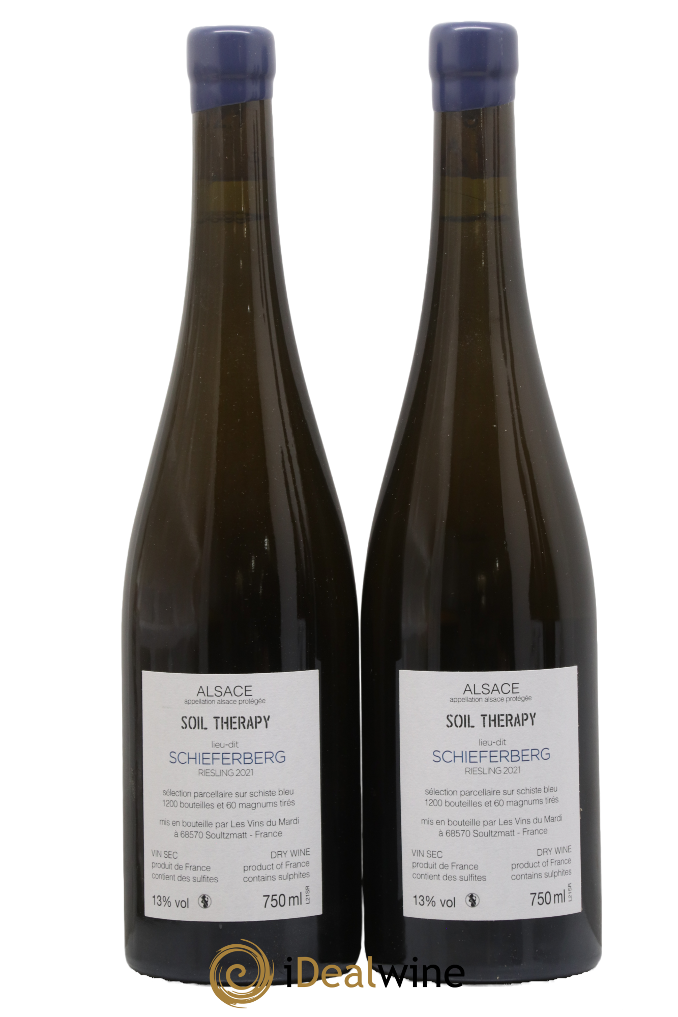 Alsace Riesling Schieferberg Soil Therapy 2021 - Lot de 2 bouteilles - 1