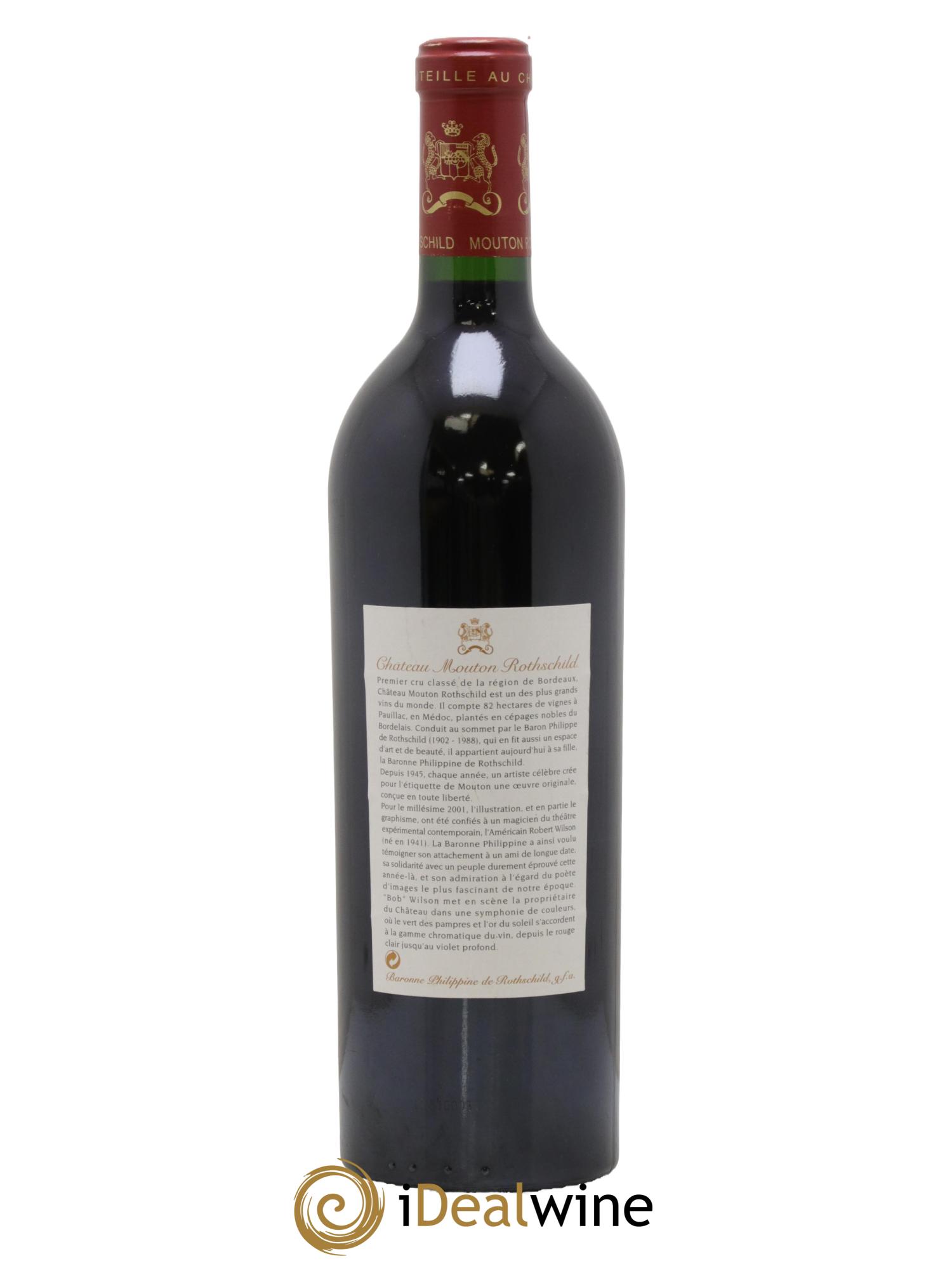 Château Mouton Rothschild 1er Grand Cru Classé 2001 - Lot of 1 bottle - 1