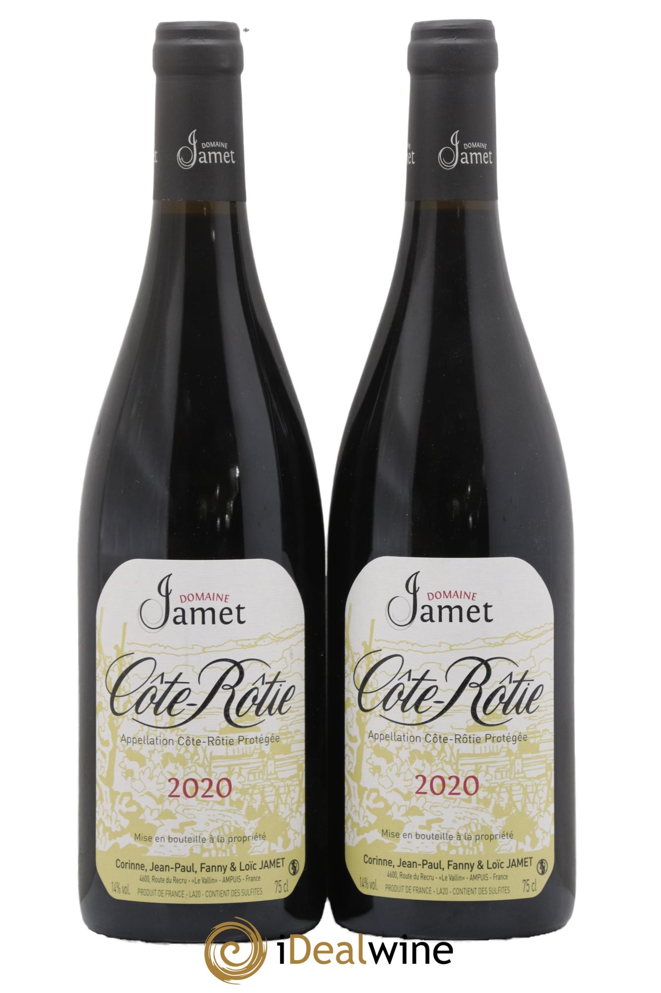 Côte-Rôtie Jamet (Domaine) 2020 - Posten von 2 Flaschen - 0