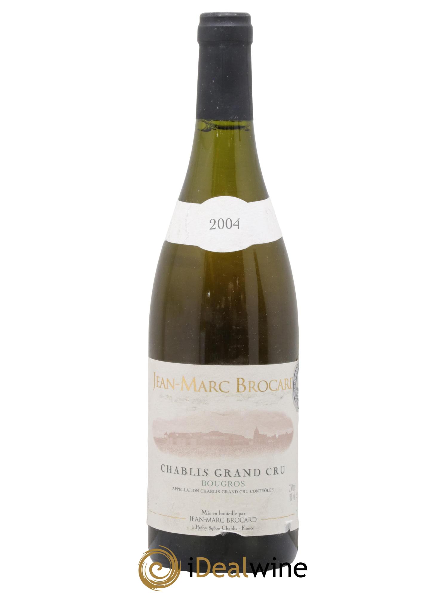 Chablis Grand Cru Bougros Jean Marc Brocard 2004 - Posten von 1 Flasche - 0