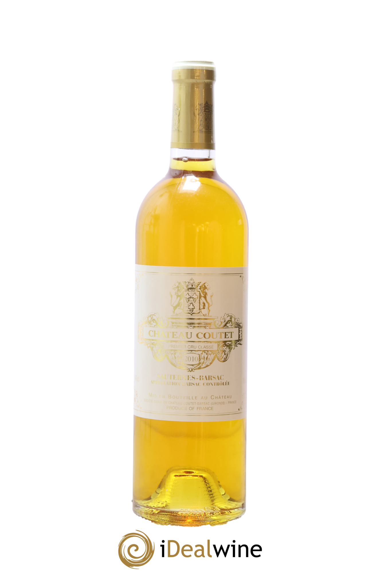 Château Coutet 1er Grand Cru Classé 2010 - Lot de 1 bouteille - 0