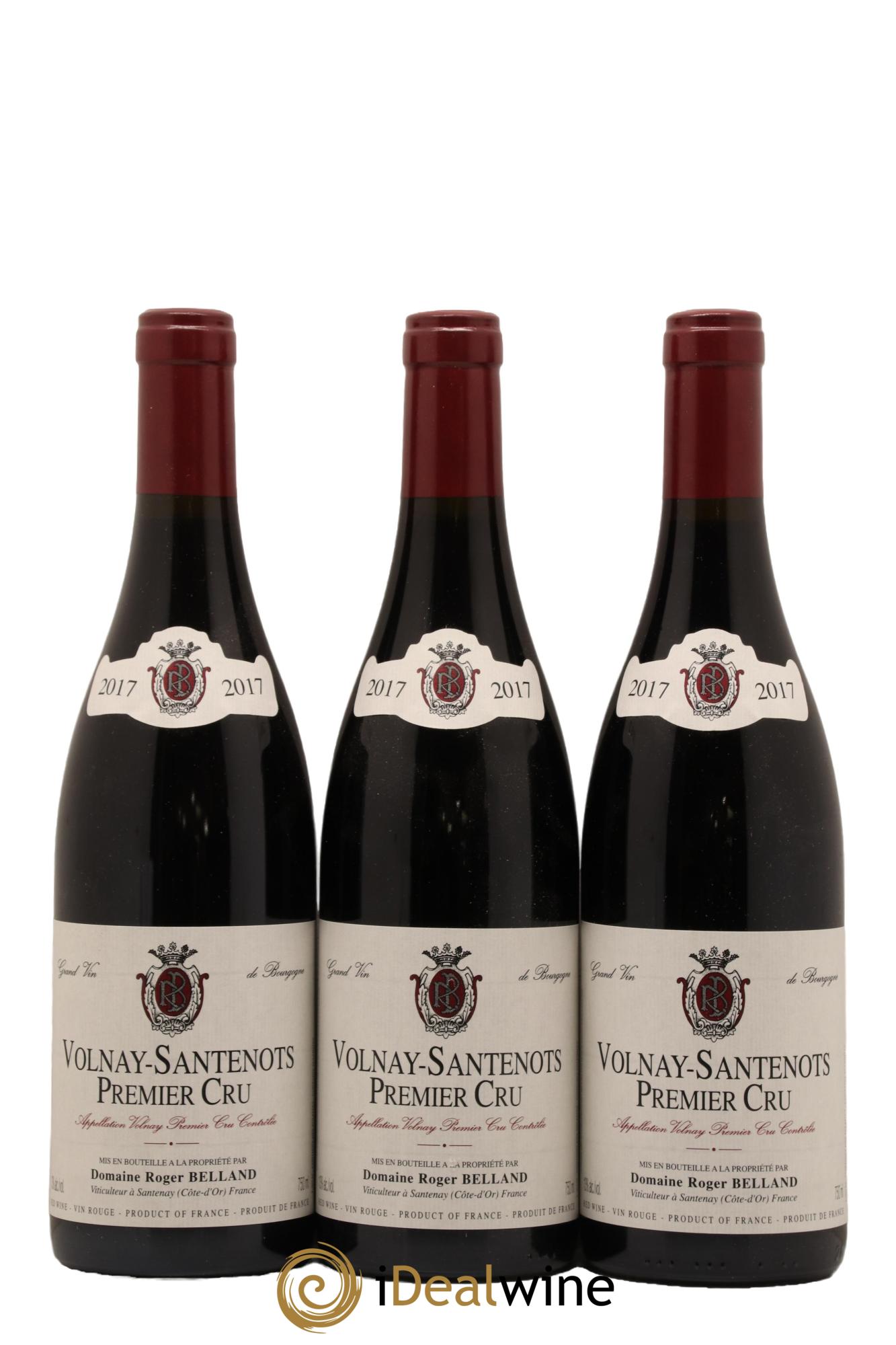 Volnay 1er Cru Santenots Domaine Roger Belland 2017 - Lot de 3 bouteilles - 0