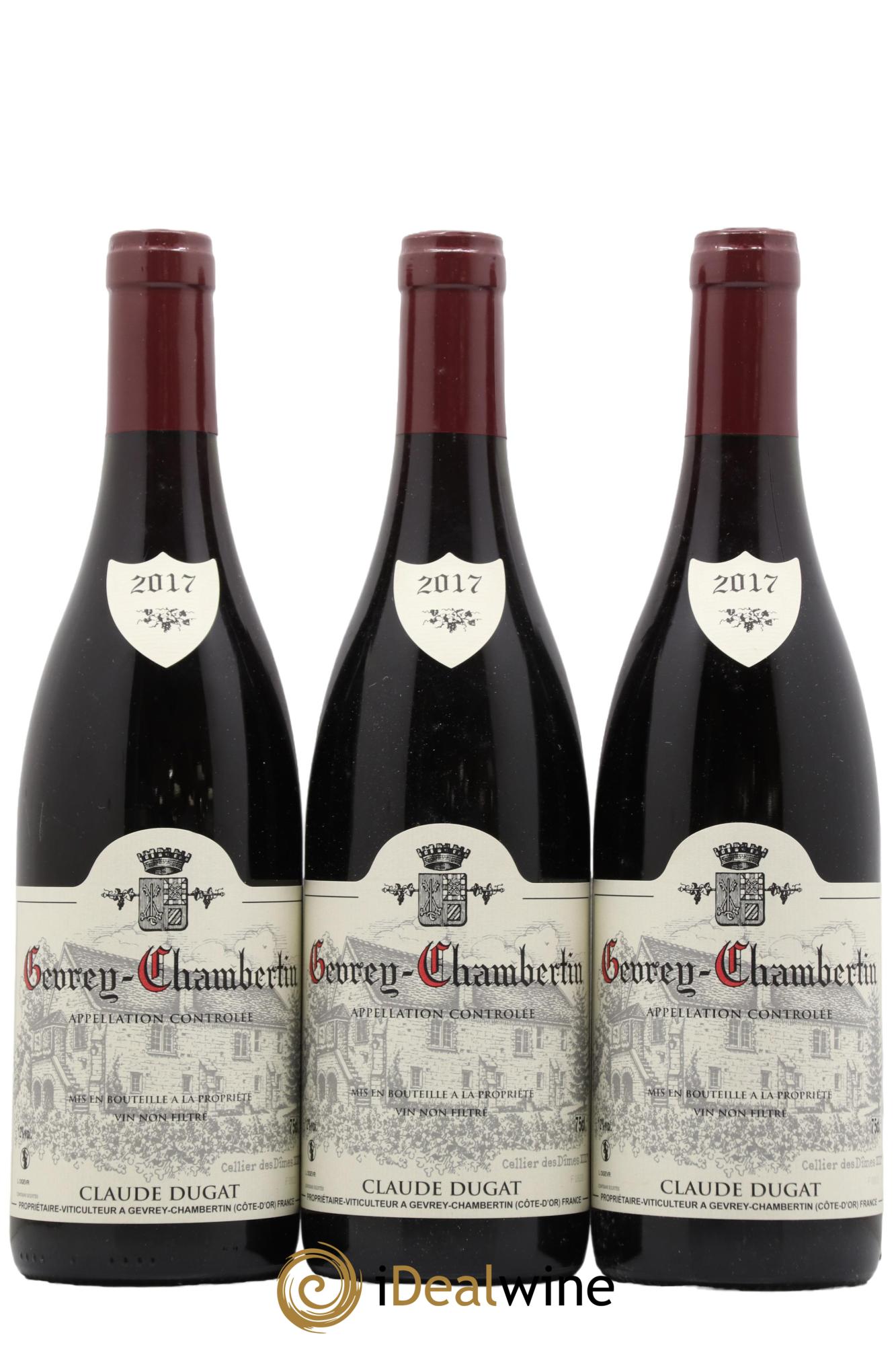 Gevrey-Chambertin Claude Dugat 2017 - Lot de 3 bouteilles - 0