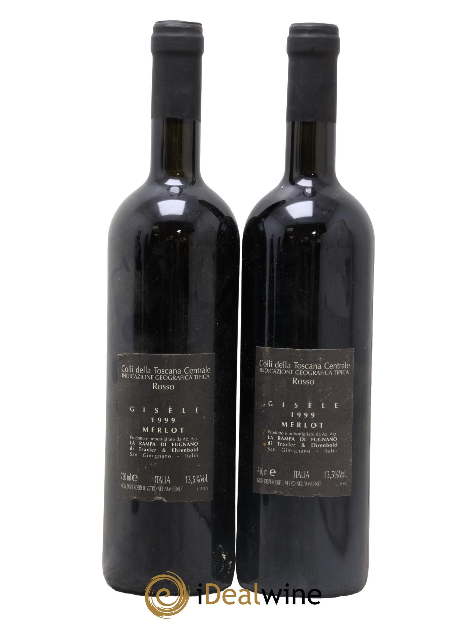 Toscana IGT Merlot Giselle 1999 - Lot of 2 bottles - 1