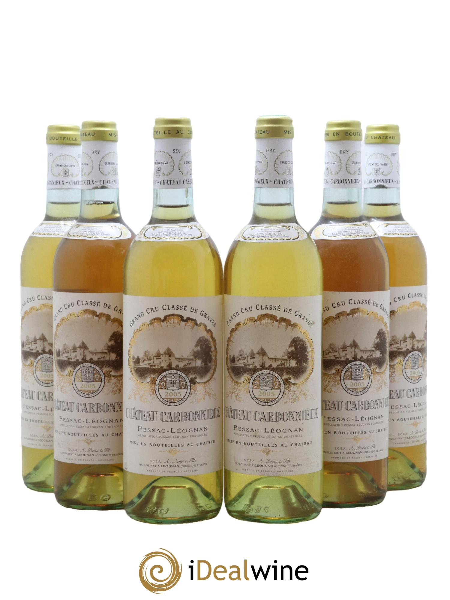 Château Carbonnieux Cru Classé de Graves 2005 - Lot de 6 bouteilles - 0