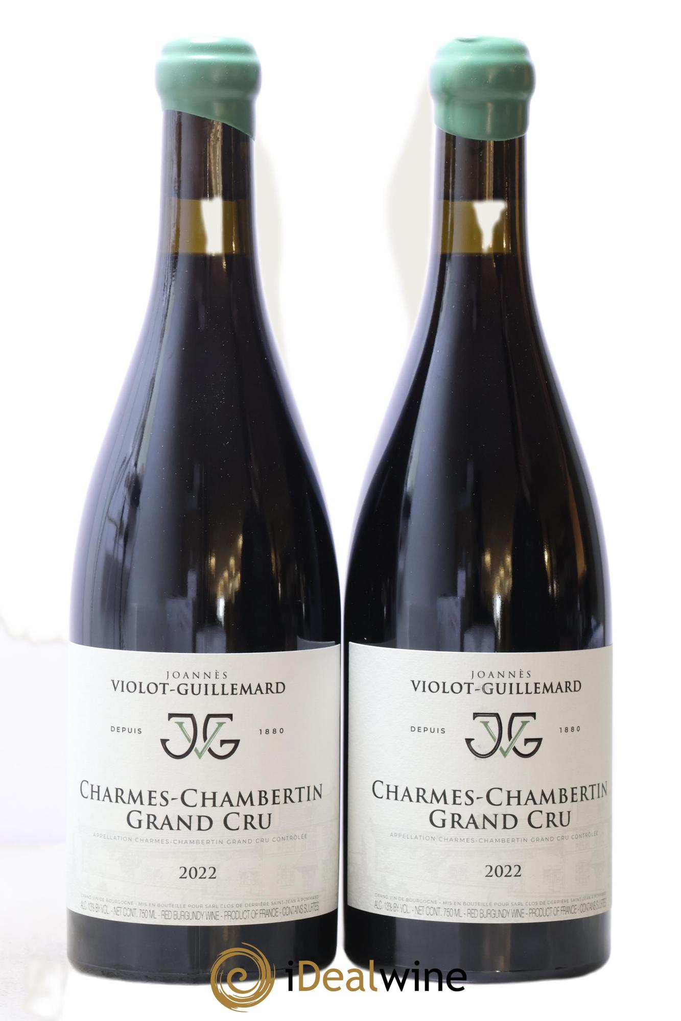 Charmes-Chambertin Grand Cru Joannes Violot Guillemard 2022 - Lot de 2 bouteilles - 0