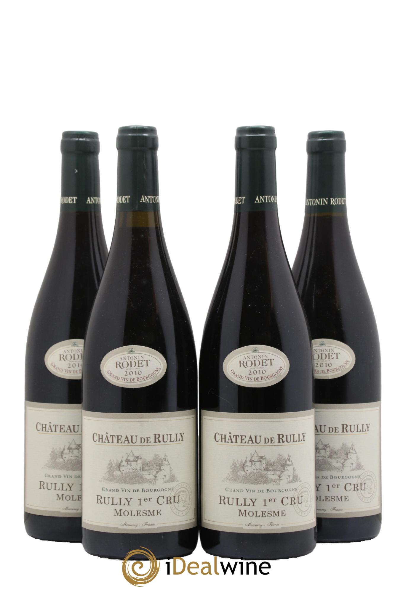 Rully 1er Cru Molesme Château de Rully 2010 - Lot de 4 bouteilles - 0