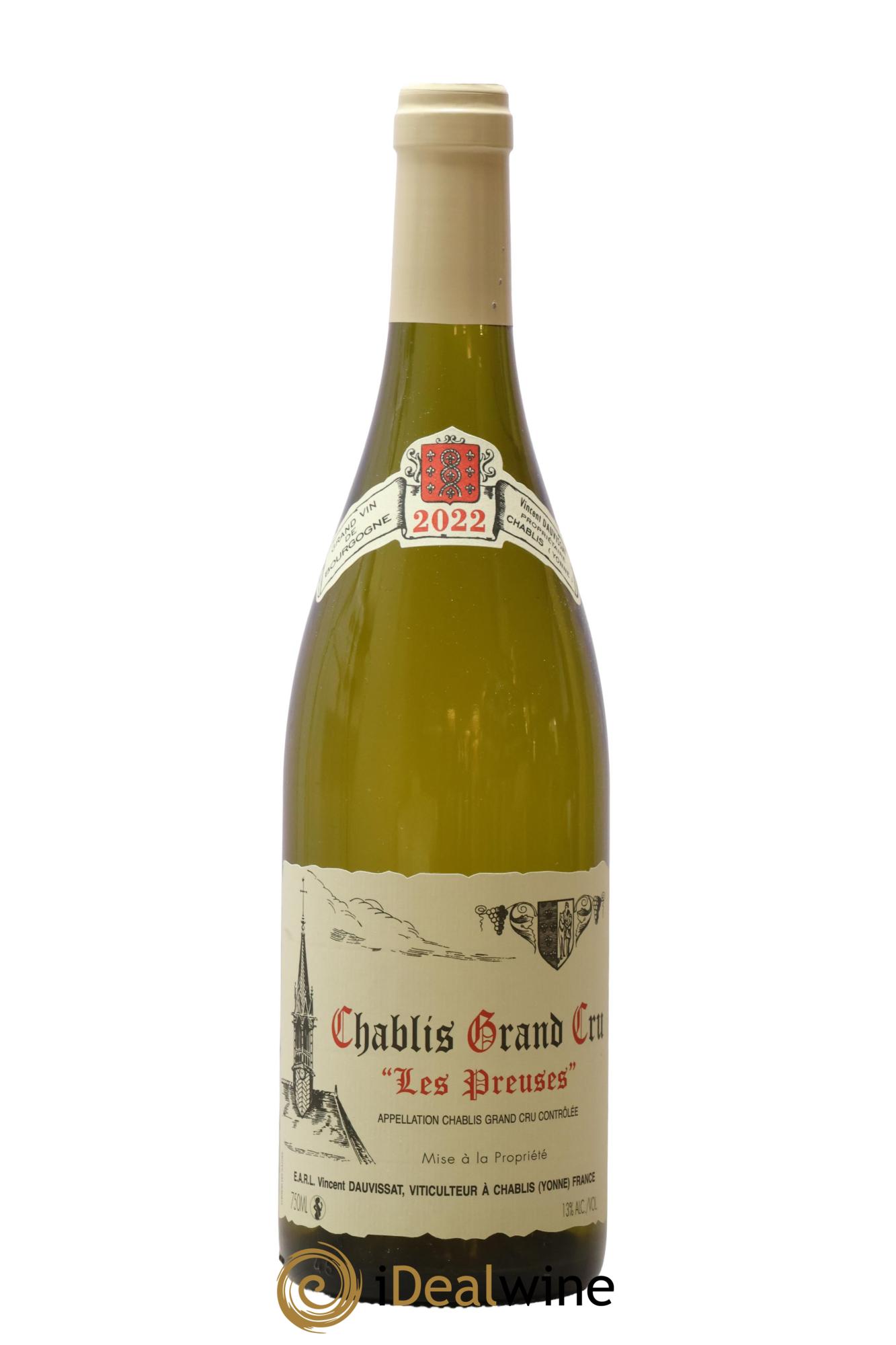 Chablis Grand Cru Les Preuses Vincent Dauvissat (Domaine) 2022 - Posten von 1 Flasche - 0