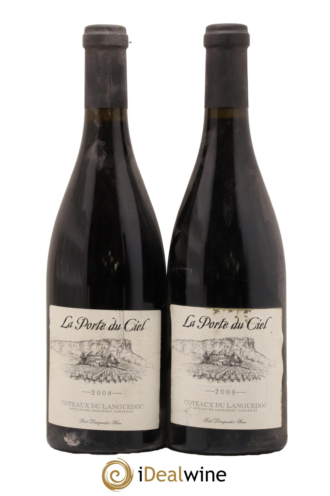 La Clape Château de La Négly La Porte du Ciel Jean Paux-Rosset 2008 - Lot de 2 bouteilles - 0