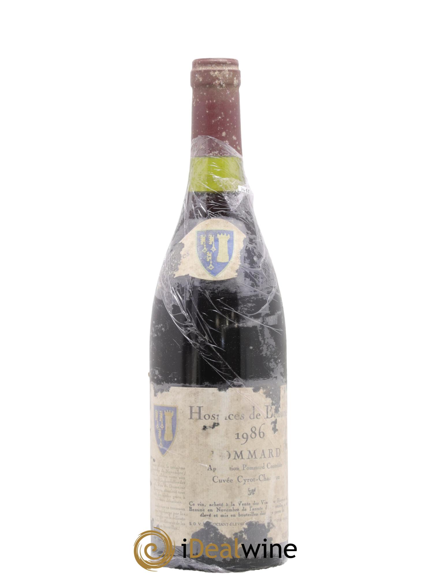 Pommard Cuvée Cyrot chaudron Hospices de Beaune 1986 - Lotto di 1 bottiglia - 0