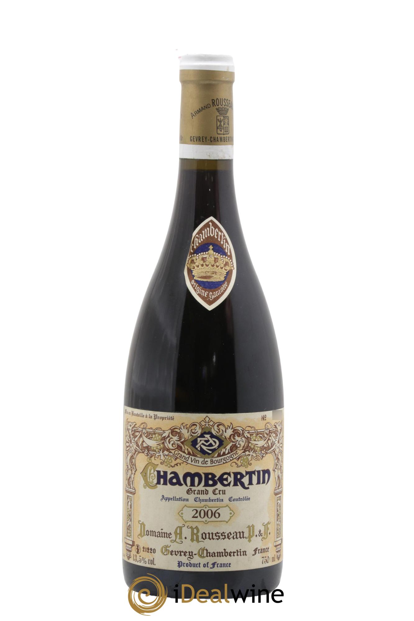 Chambertin Grand Cru Armand Rousseau (Domaine) 2006 - Lot de 1 bouteille - 0