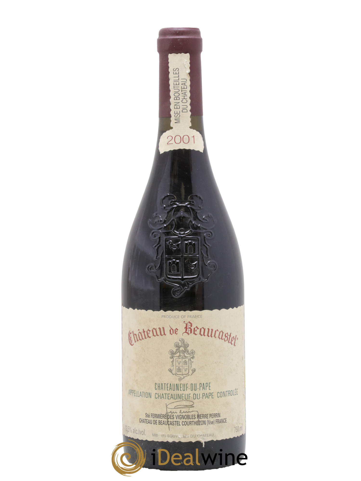 Châteauneuf-du-Pape Château de Beaucastel Famille Perrin 2001 - Lot de 1 bouteille - 0