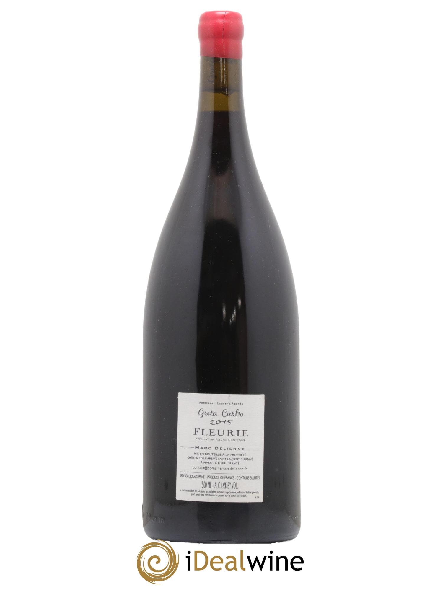 Fleurie Greta Carbo Marc Delienne 2015 - Lot de 1 magnum - 1