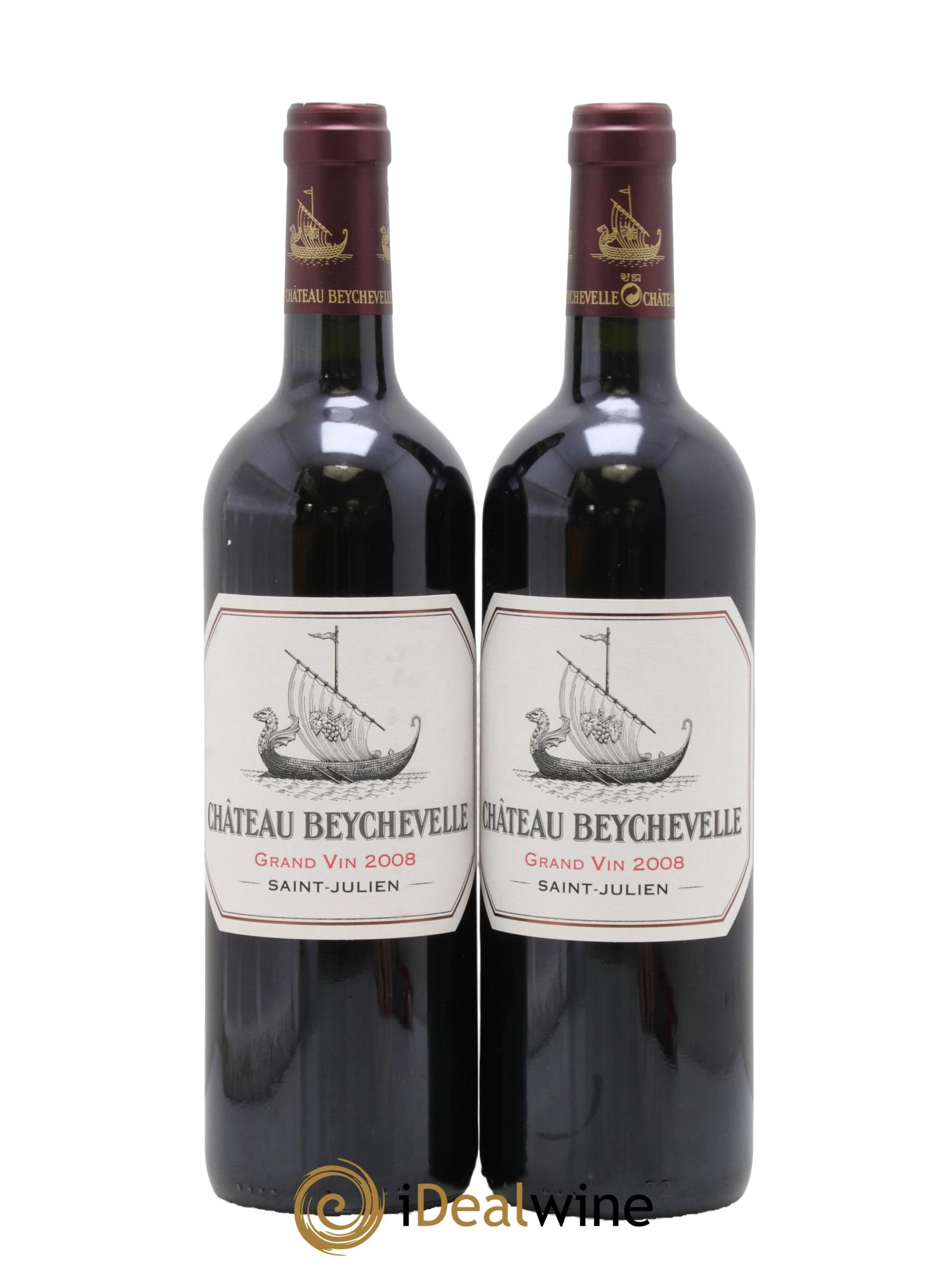 Château Beychevelle 4ème Grand Cru Classé 2008 - Lotto di 2 bottiglie - 0