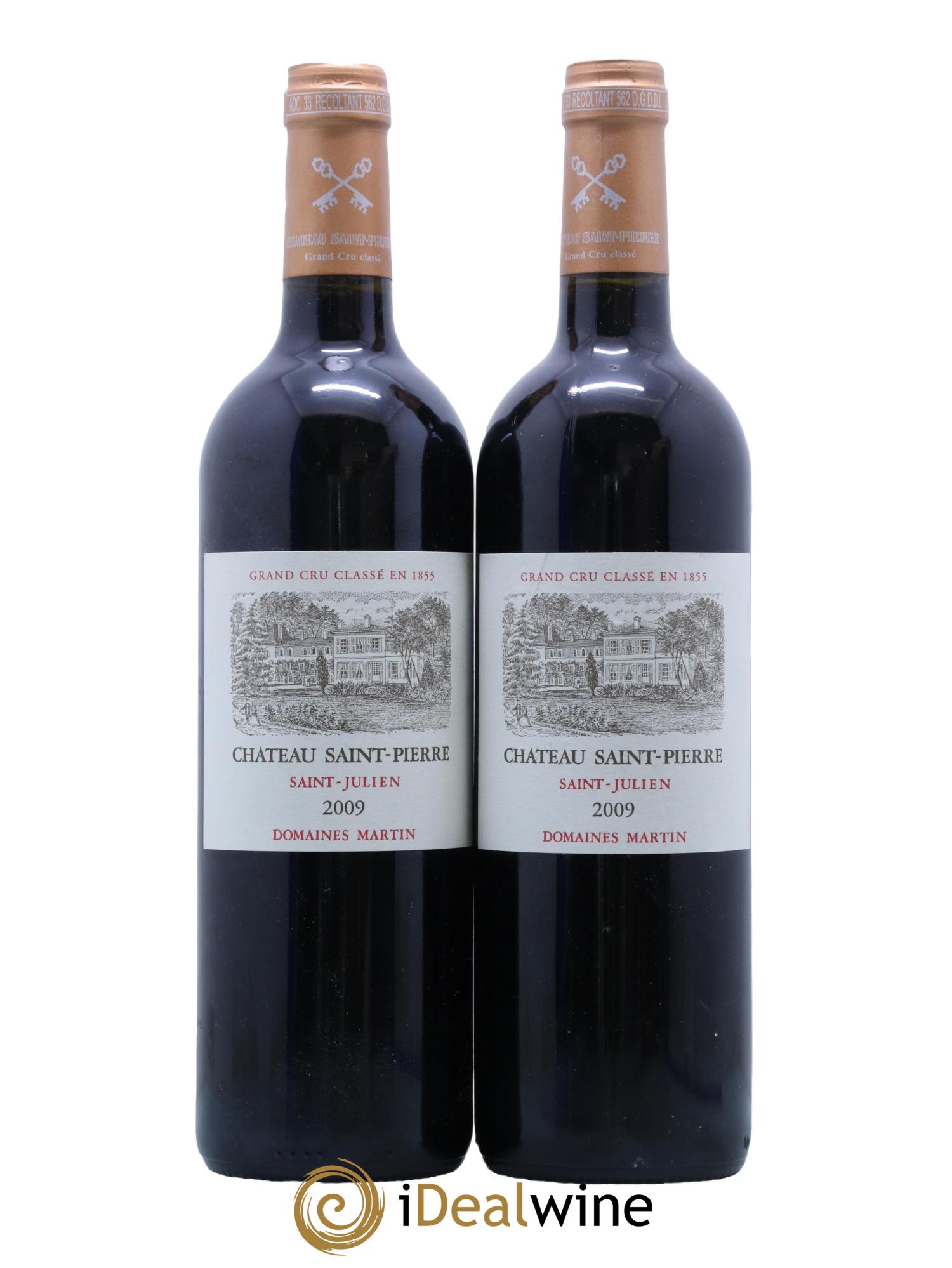 Château Saint-Pierre 4ème Grand Cru Classé 2009 - Lot de 2 bouteilles - 0