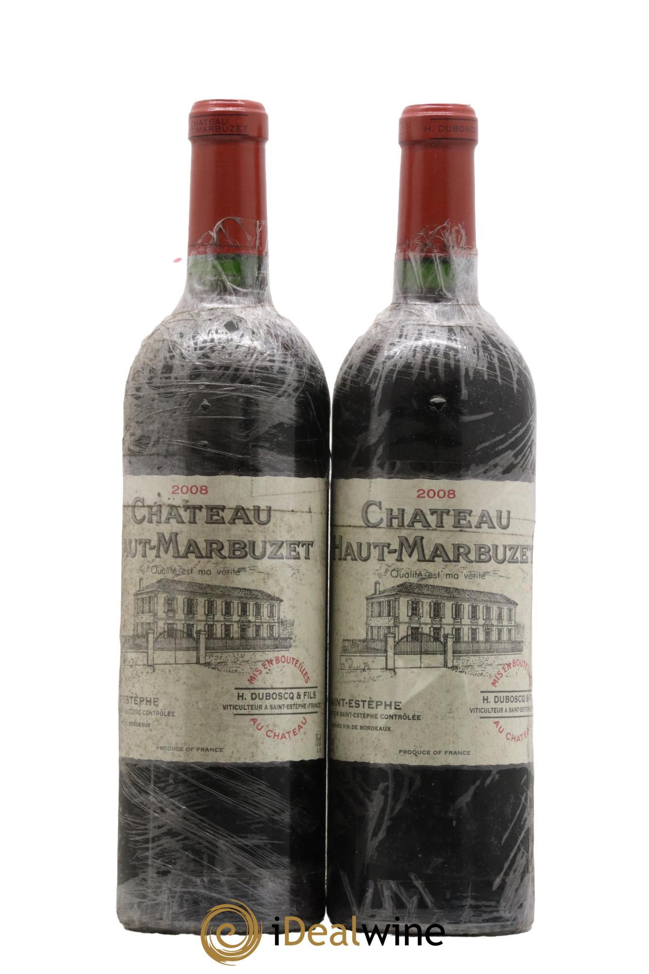 Château Haut Marbuzet 2008 - Lot de 2 bouteilles - 0