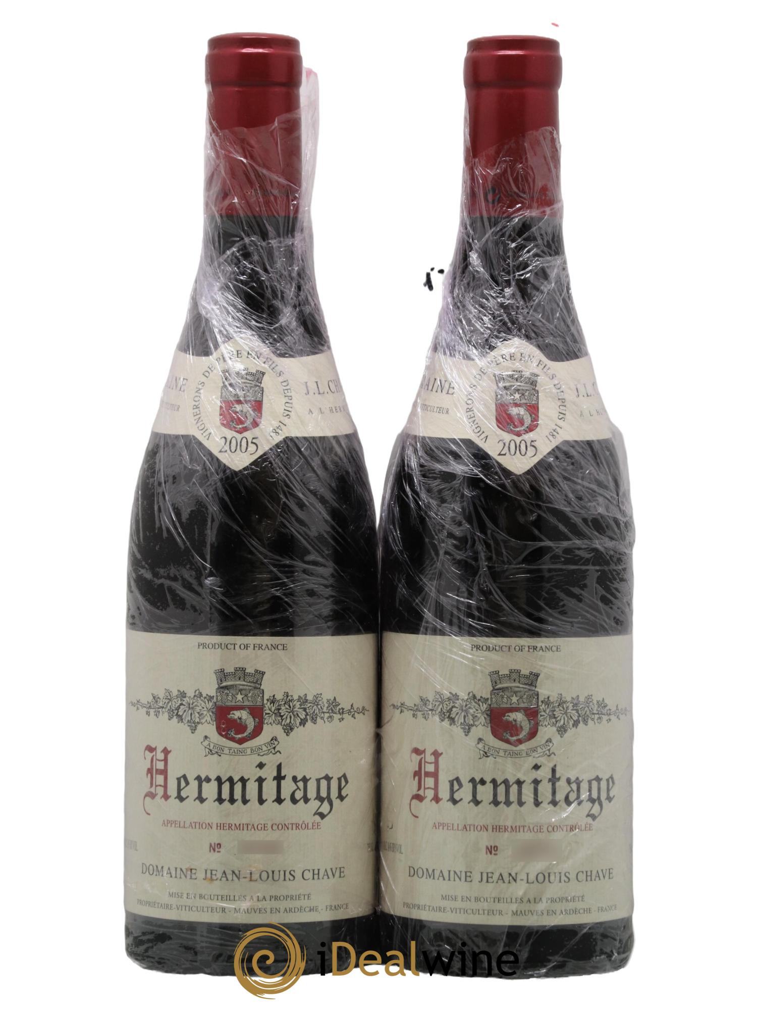 Hermitage Jean-Louis Chave 2005 - Lot de 2 bouteilles - 0