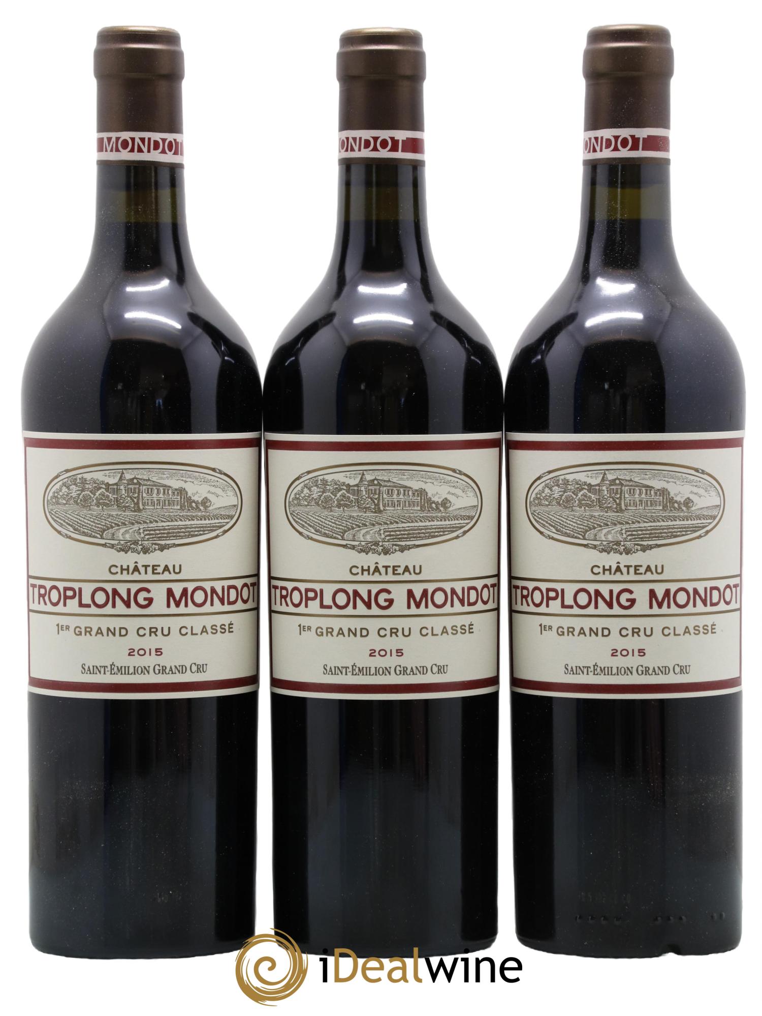 Château Troplong Mondot 1er Grand Cru Classé B 2015 - Lot de 6 bouteilles - 1