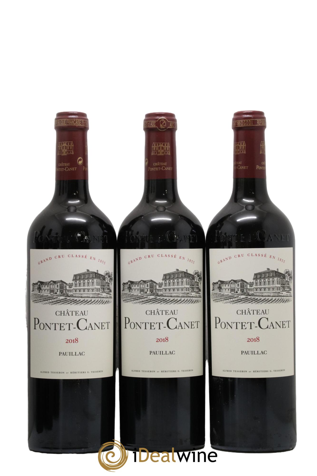 Château Pontet Canet 5ème Grand Cru Classé  2018 - Lot de 6 bouteilles - 1