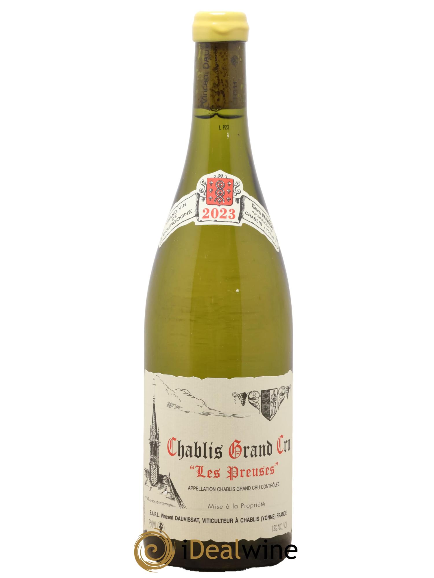 Chablis Grand Cru Les Preuses Vincent Dauvissat (Domaine) 2023 - Posten von 1 Flasche - 0