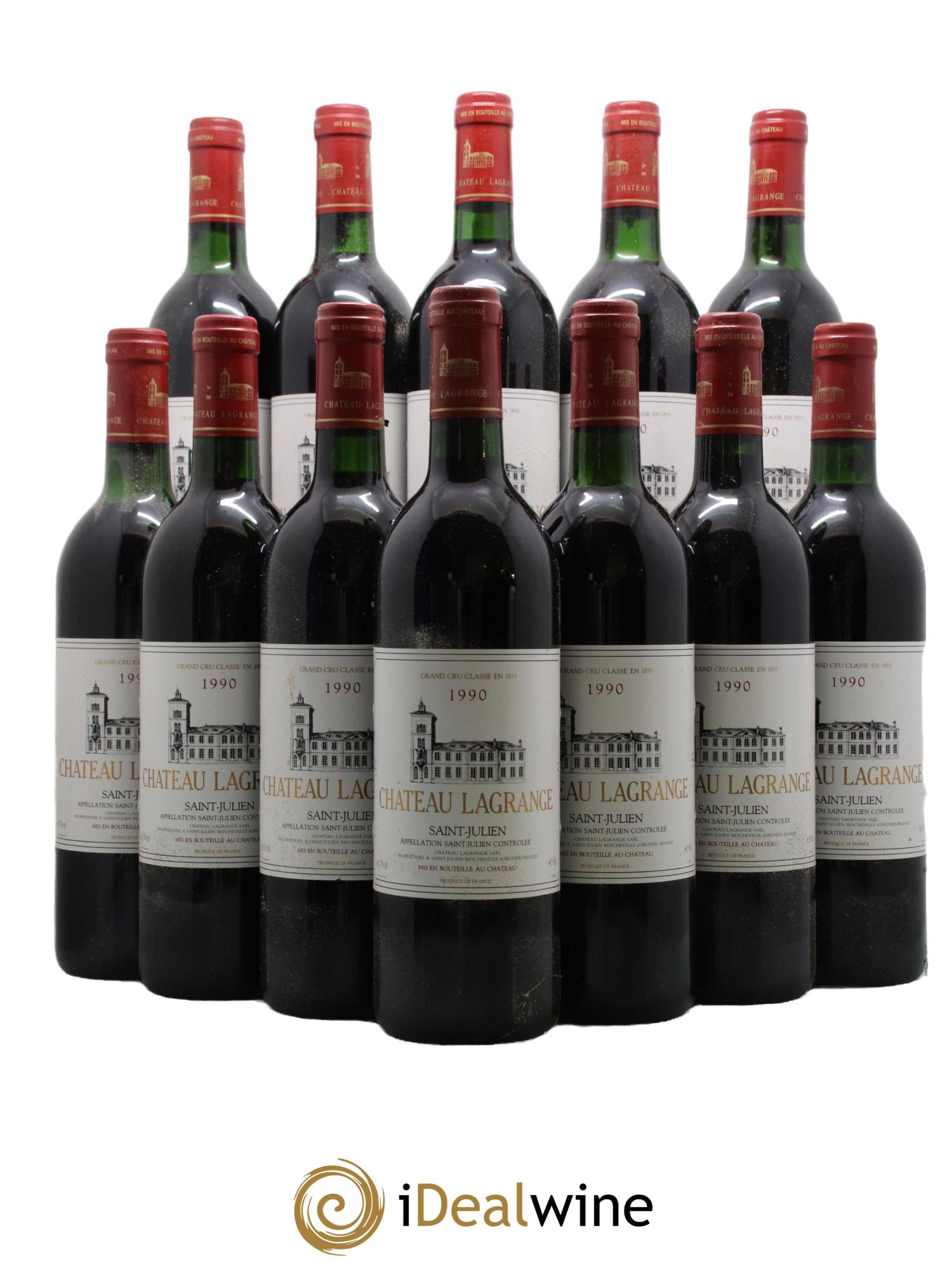 Château Lagrange 3ème Grand Cru Classé 1990 - Lot de 12 bouteilles - 0