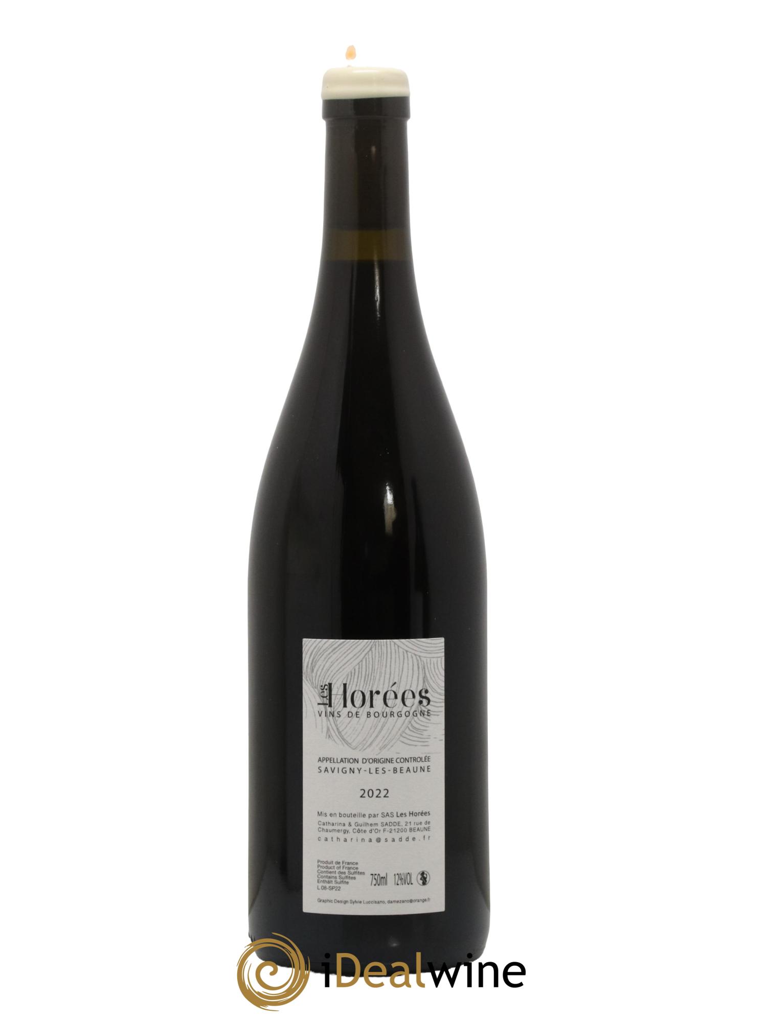 Savigny-lès-Beaune Les Plaisirs et les jours Les Horées 2022 - Lot de 1 bouteille - 1