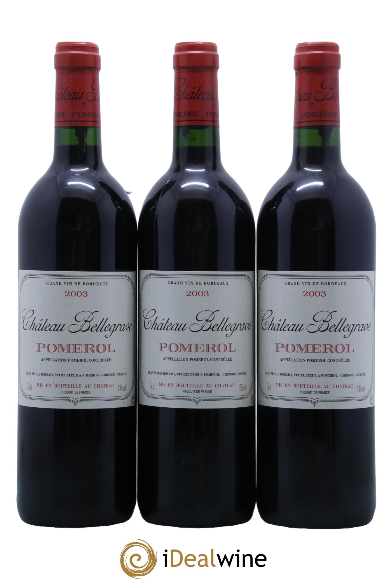 Château Bellegrave 2003 - Lot de 12 bouteilles - 2