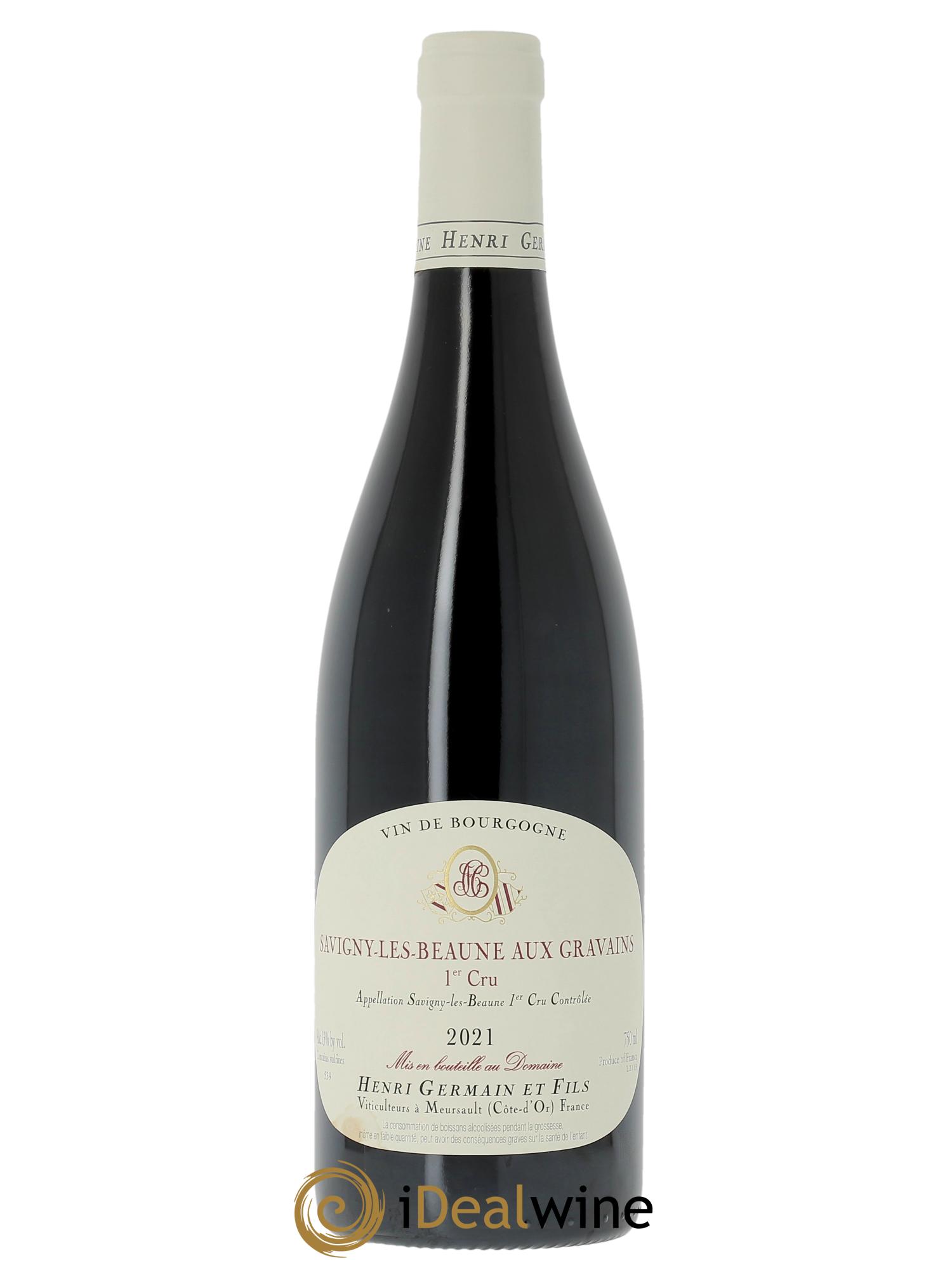 Savigny-lès-Beaune 1er Cru Aux Gravains Henri Germain 2021 - Lot de 1 bouteille - 0