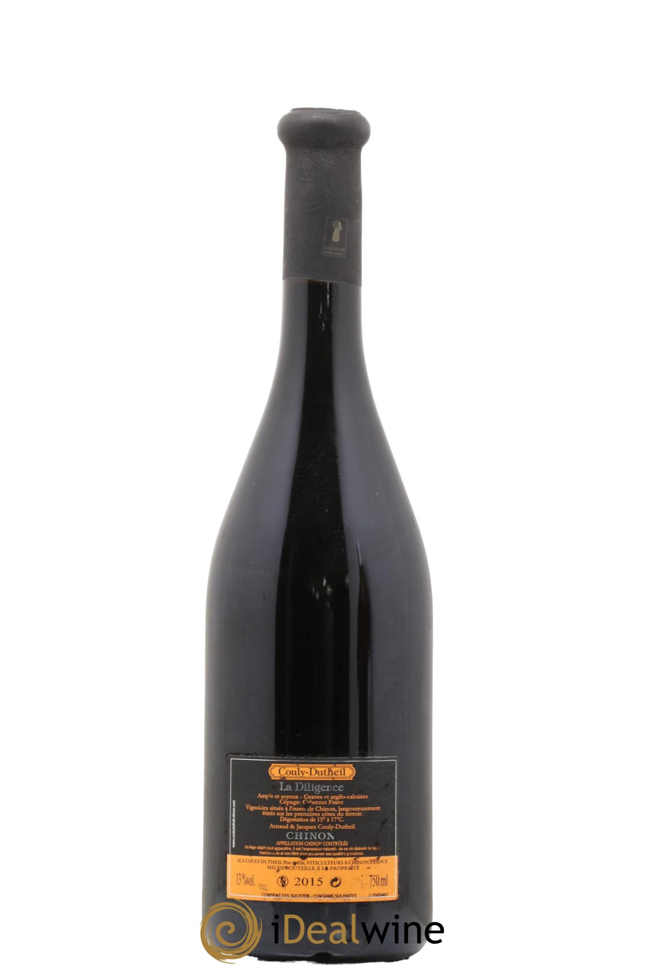 Chinon La Diligence Domaine Couly-Dutheil 2015 - Lot de 1 bouteille - 1